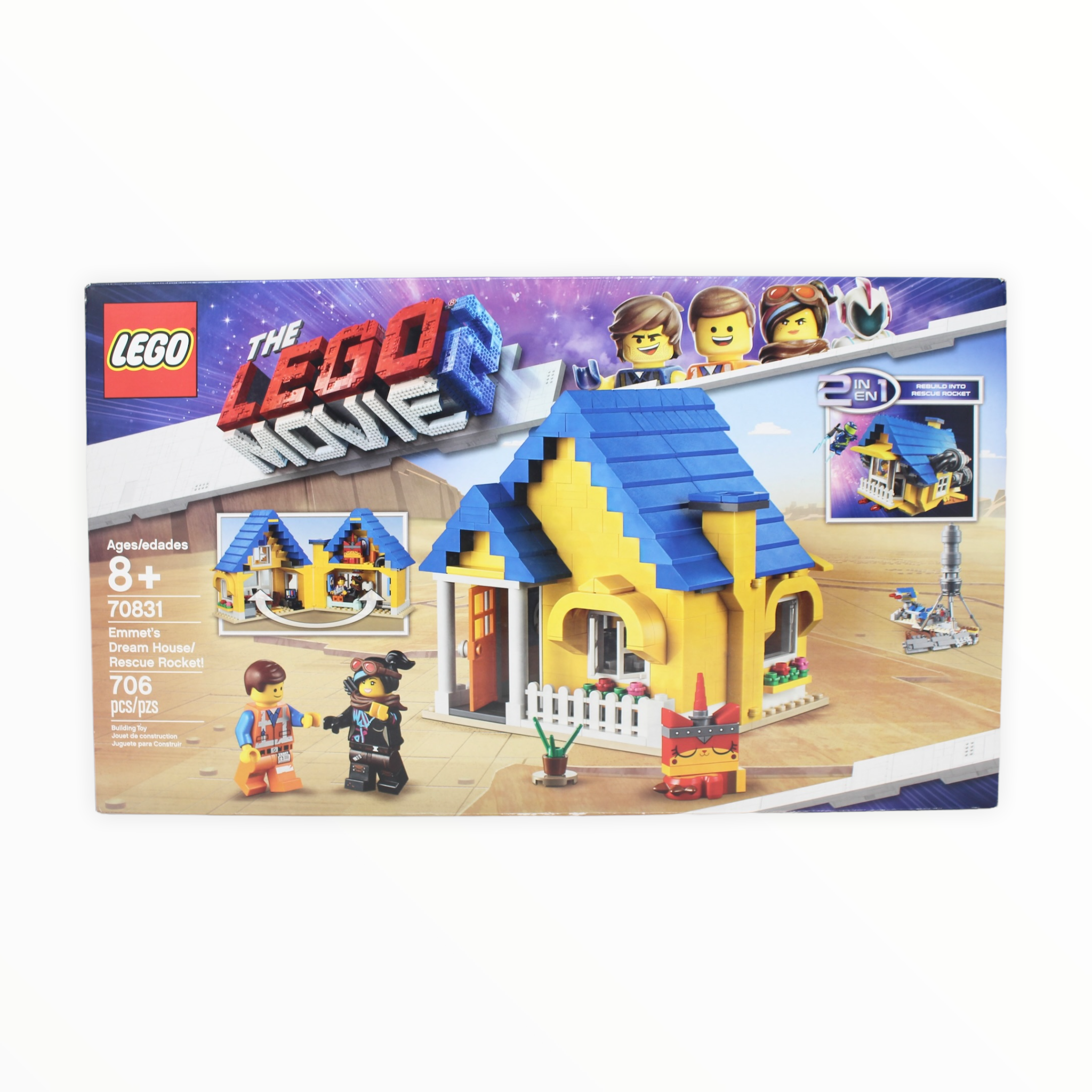Retired Set 70831 LEGO Movie 2 Emmet’s Dream House/ Rescue Rocket!