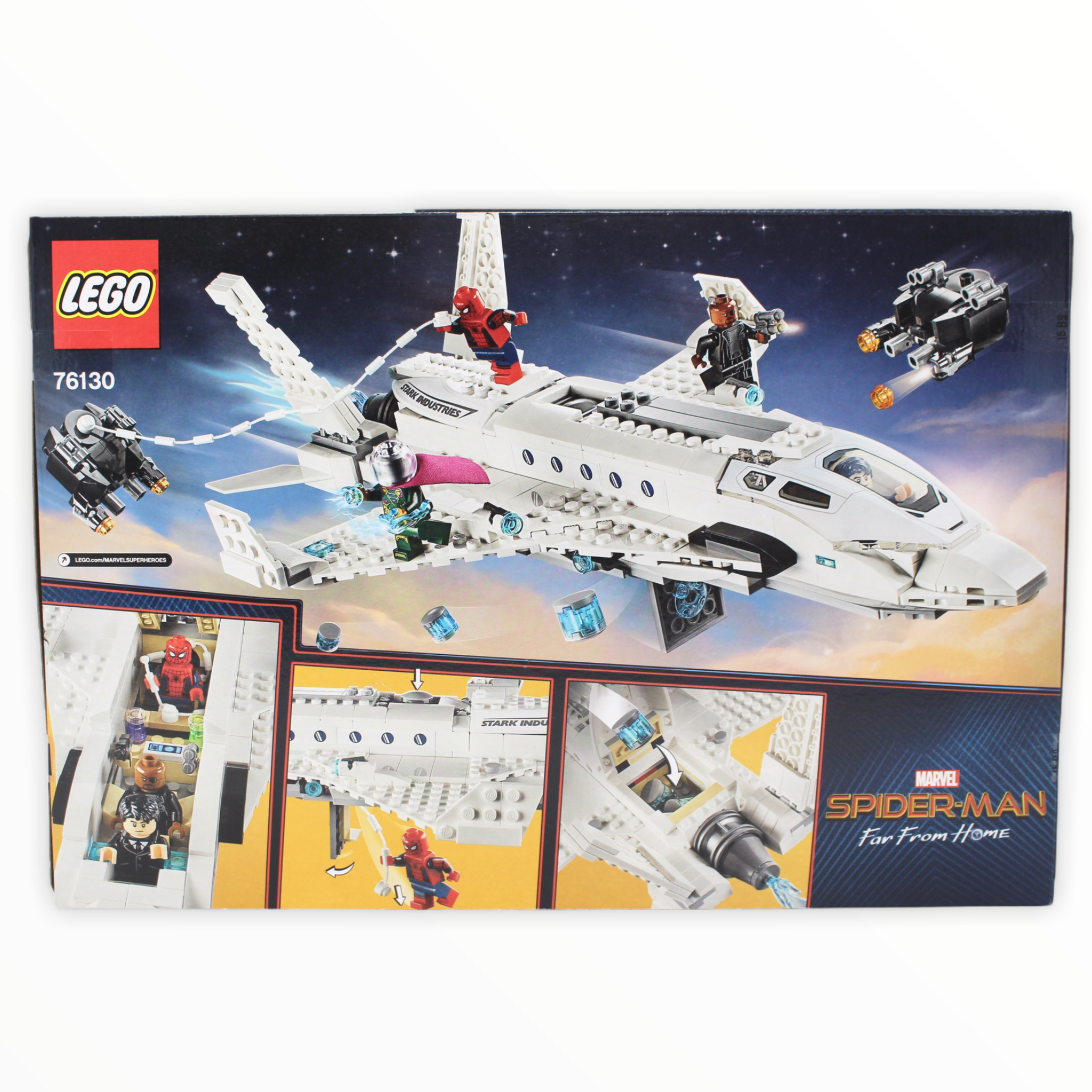 Retired Set 76130 Spider-Man: Far From Home Stark Jet and the Drone Attack