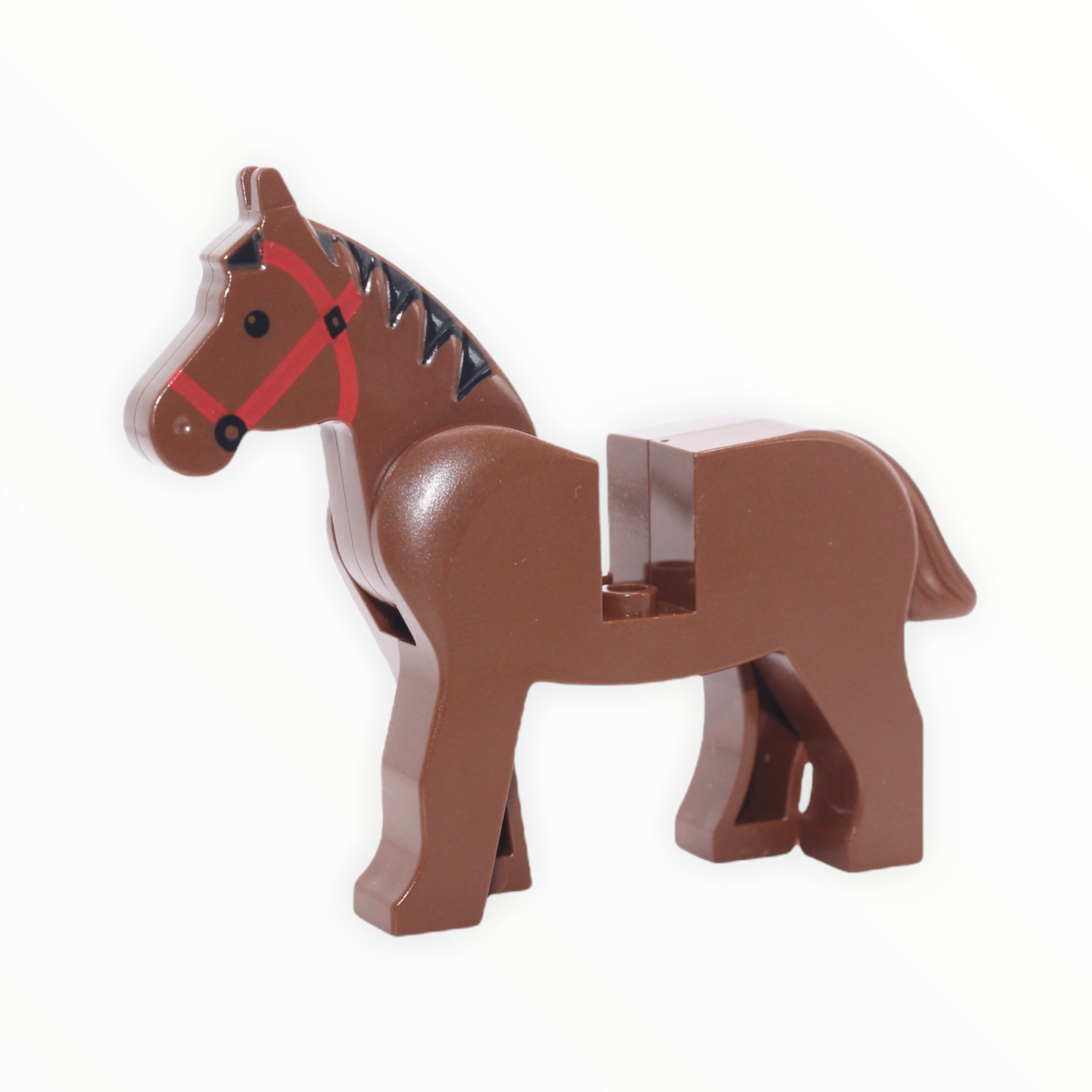 Brown Horse (black eyes, red bridle, black mane)