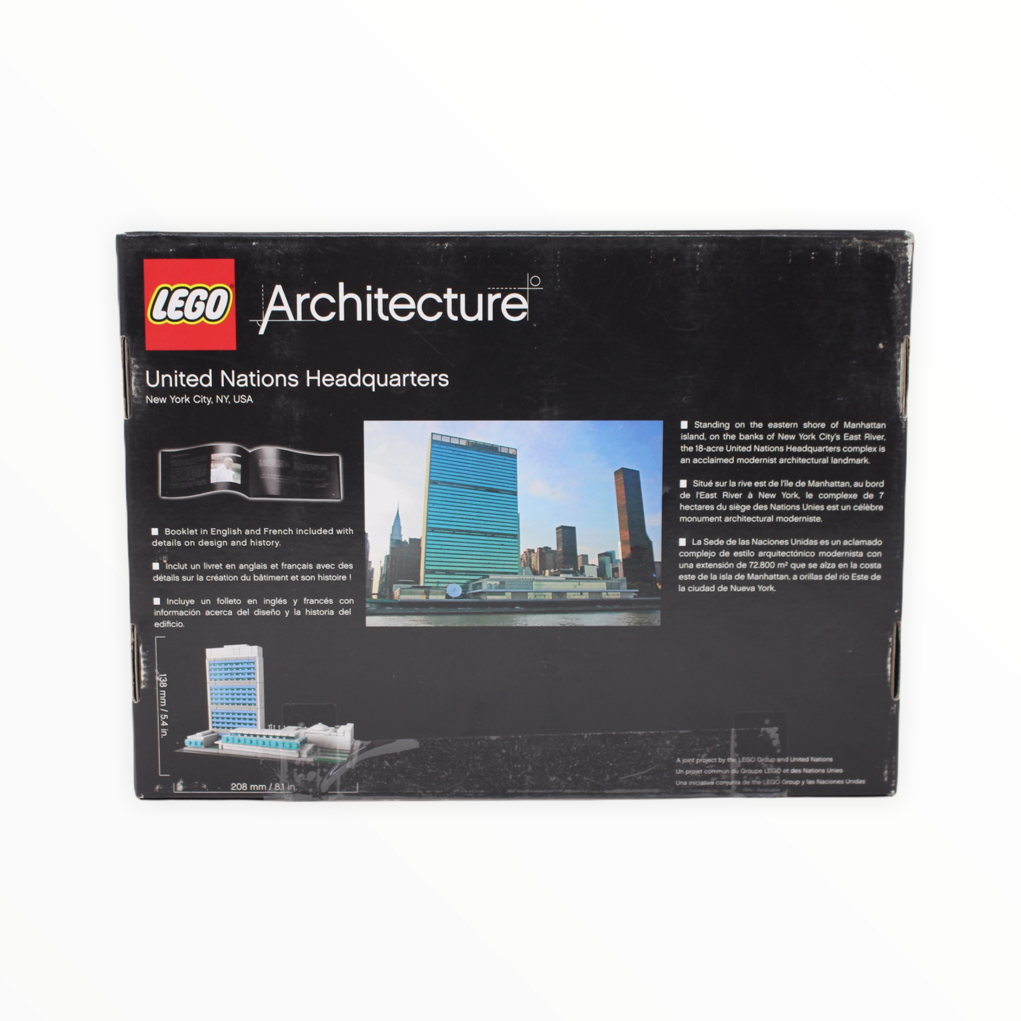 Certified Used Set 21018 Architecture United Nations Headquarters