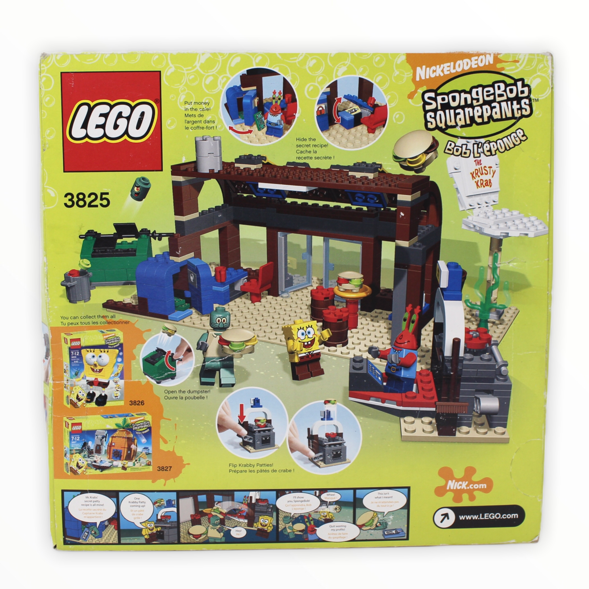 Retired Set 3825 Spongebob Squarepants Krusty Krab