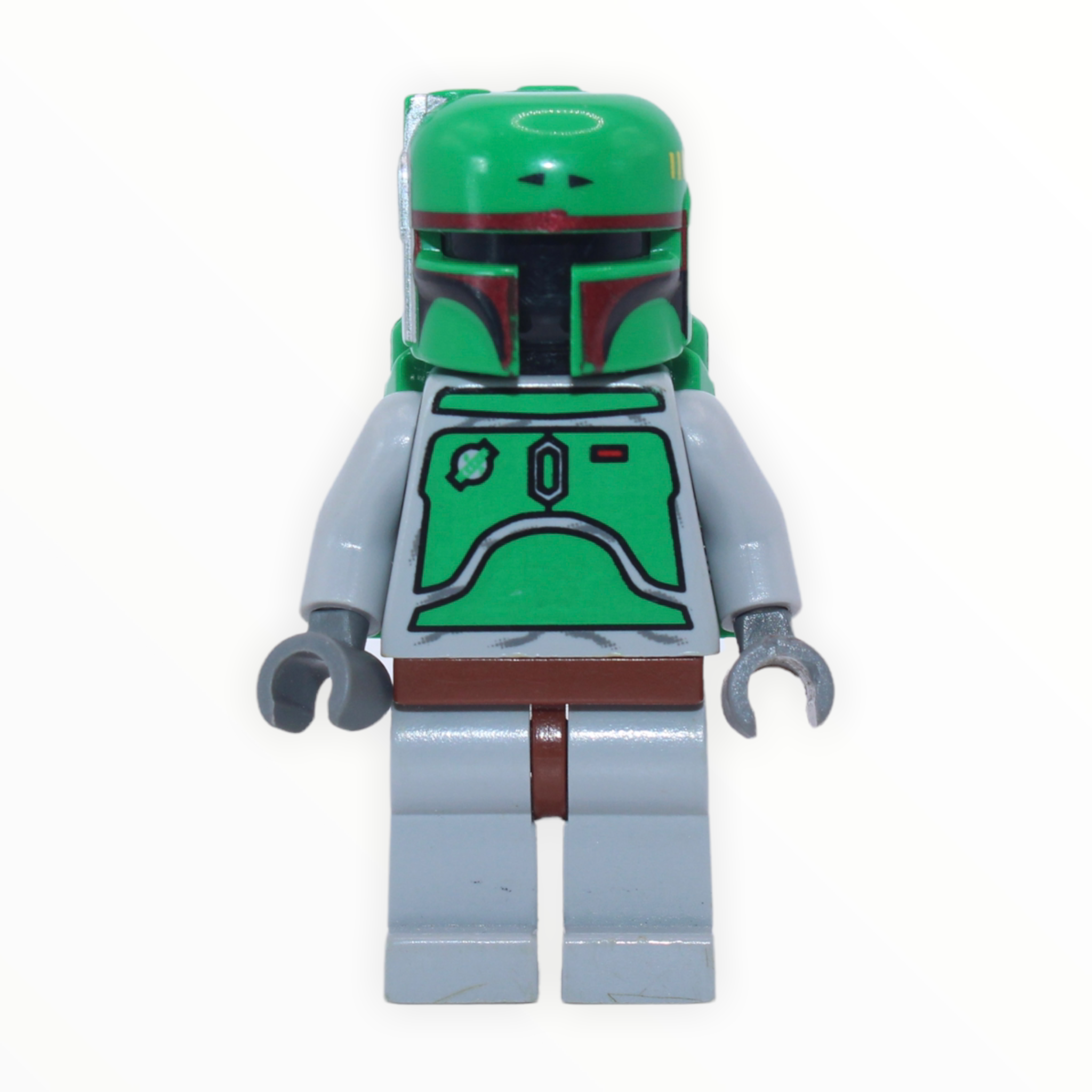 Boba Fett (light bluish gray, dark red highlights on helmet, 2009)