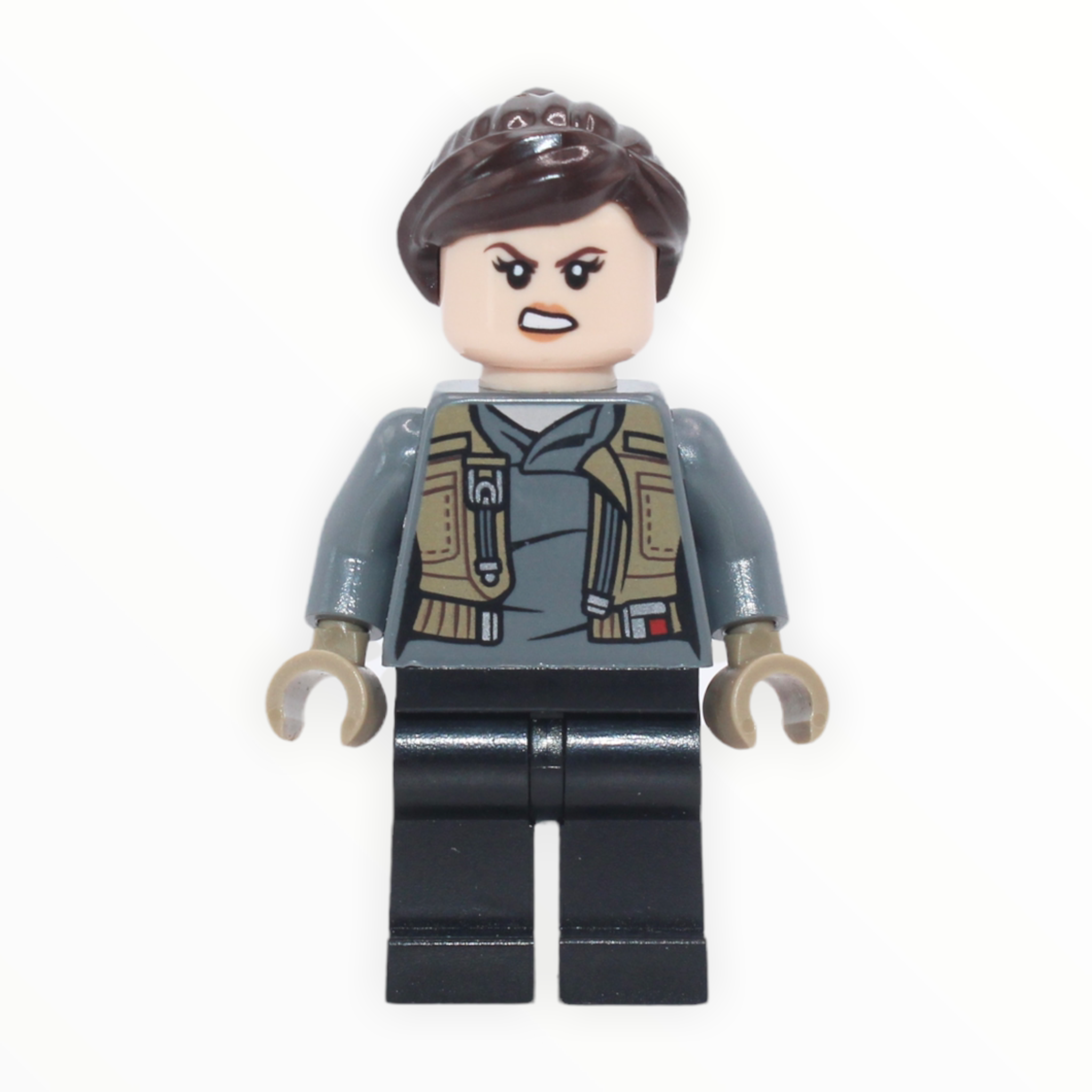 Jyn Erso (dark brown hair, no poncho)