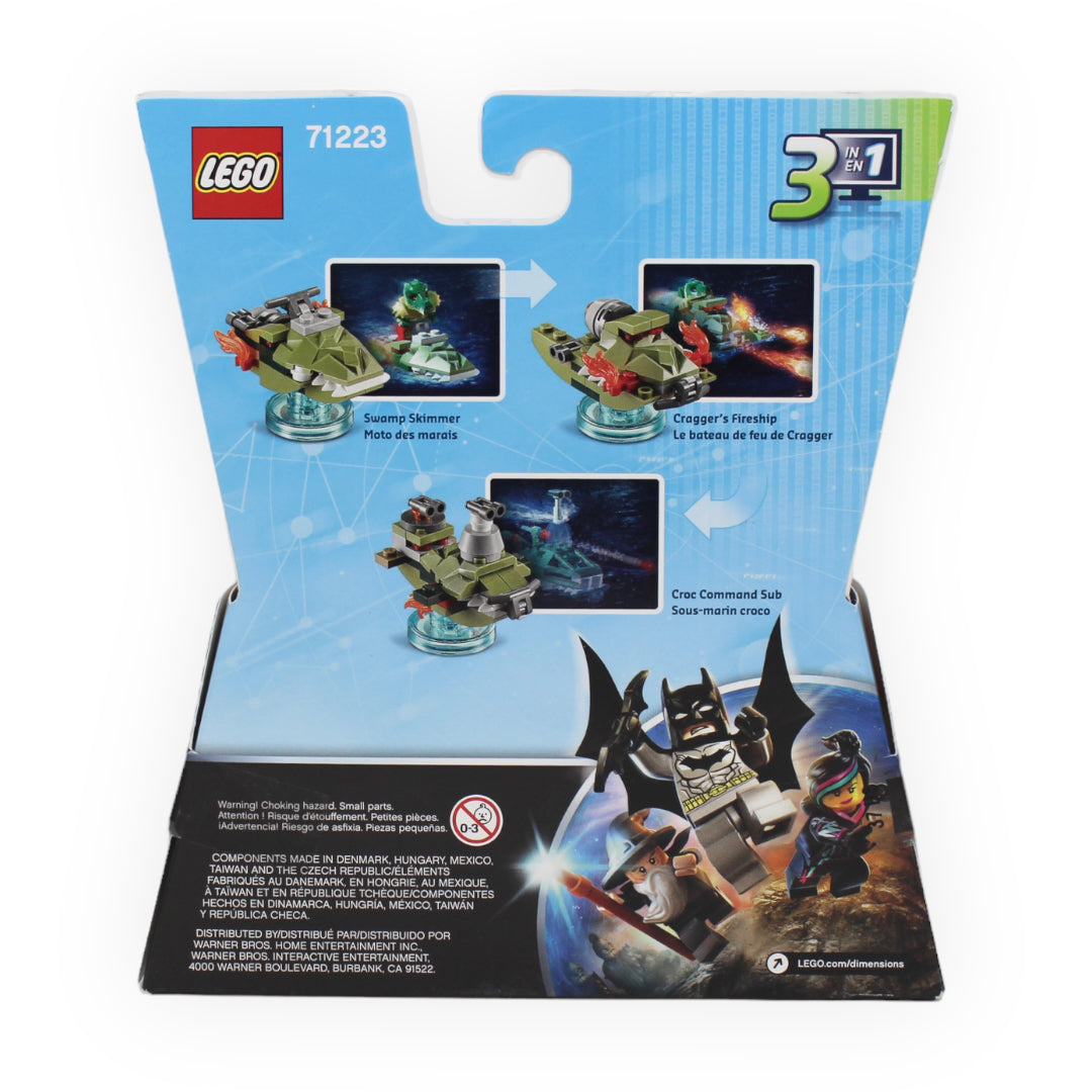 Retired Set 71223 Dimensions Fun Pack - Legends of Chima Cragger and Swamp Skimmer