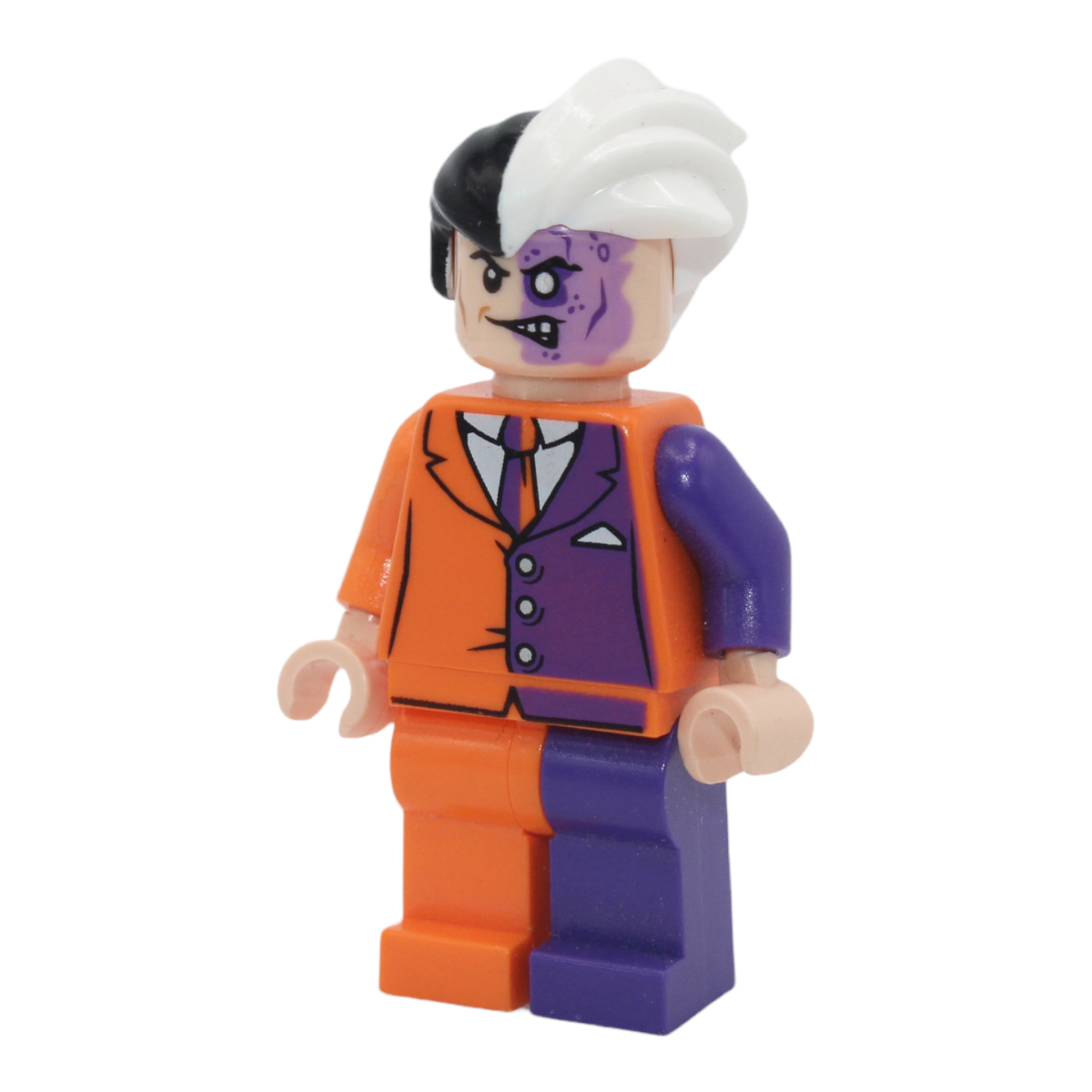 Two Face orange and purple suit