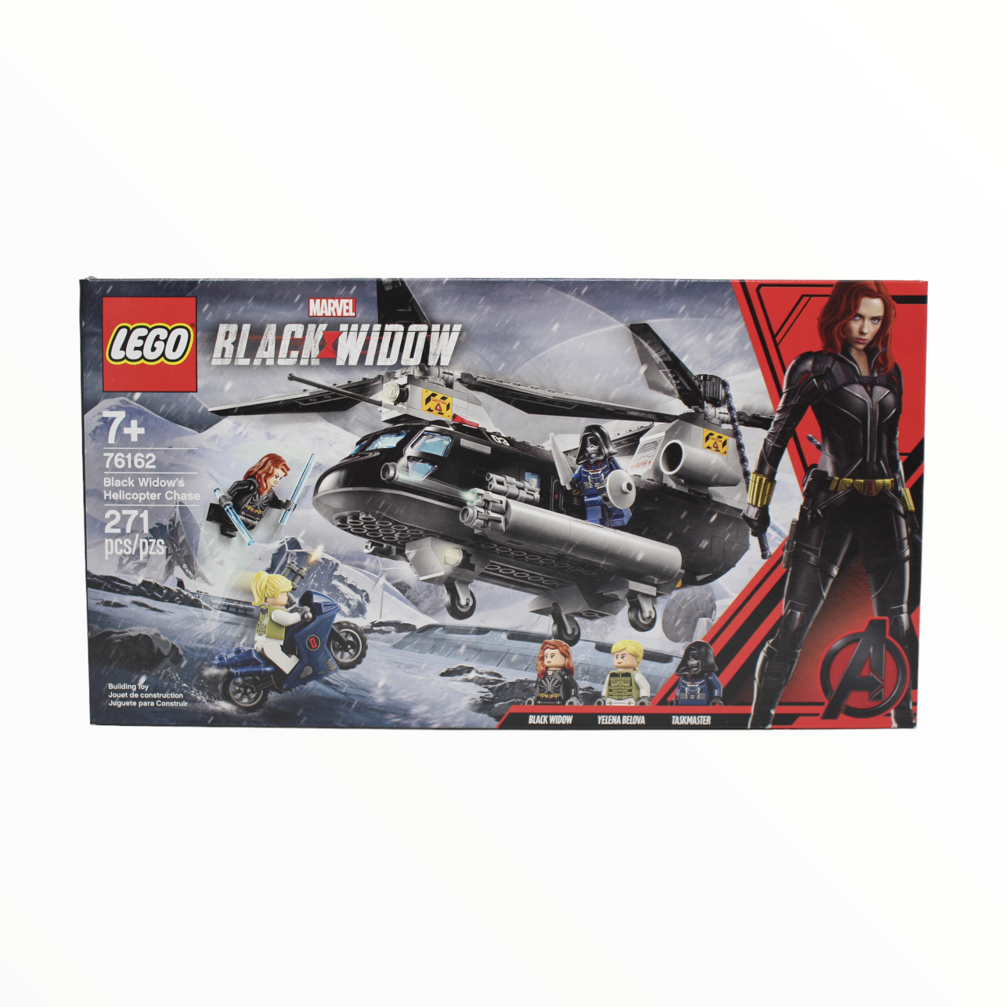 Retired Set 76162 Marvel Black Widow’s Helicopter Chase