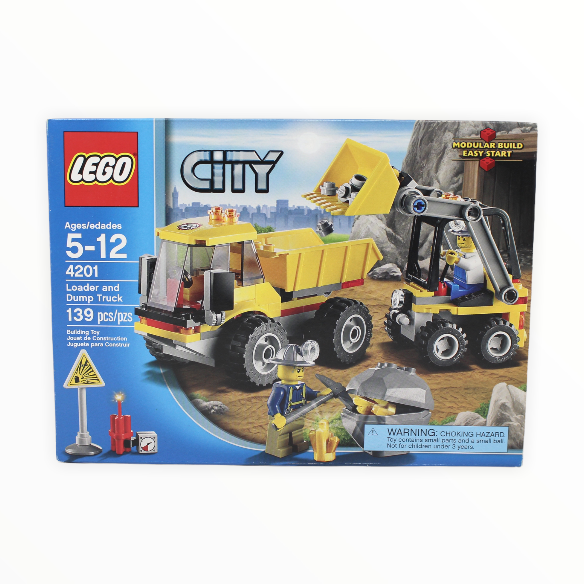 Retired Set 4201 City Loader and Dump Truck