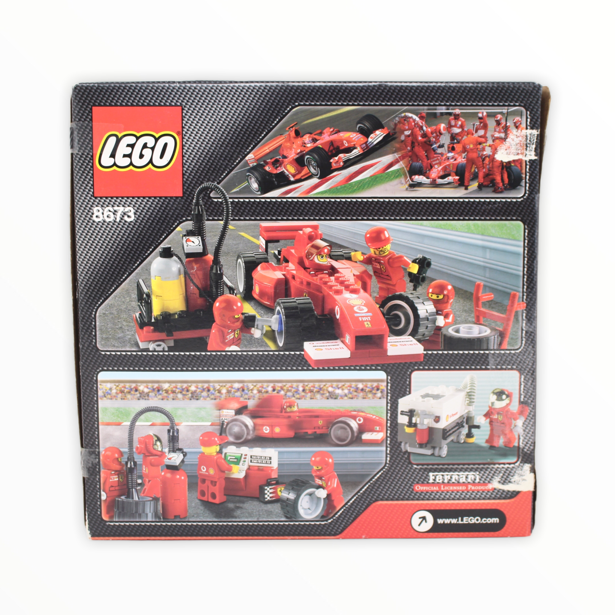 Certified Used Set 8673 Racers Ferrari F1 Fuel Stop