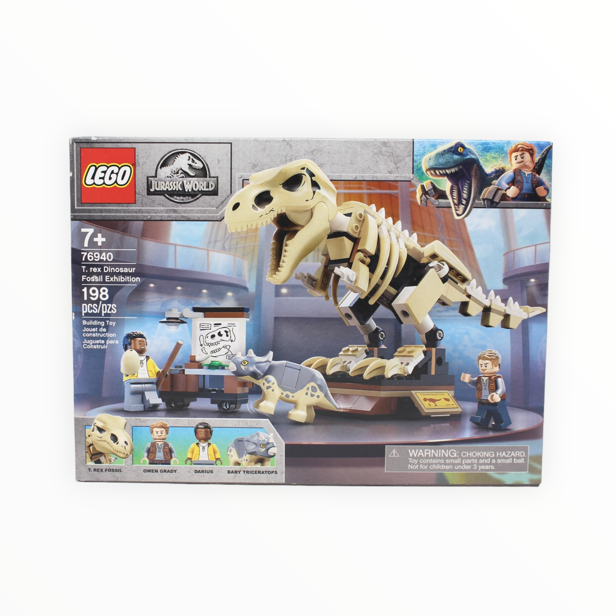 Certified Used Set 76940 Jurassic World T. rex Dinosaur Fossil Exhibition