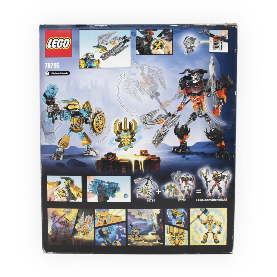 Certified Used Set 70795 Bionicle Mask Maker vs. Skull Grinder