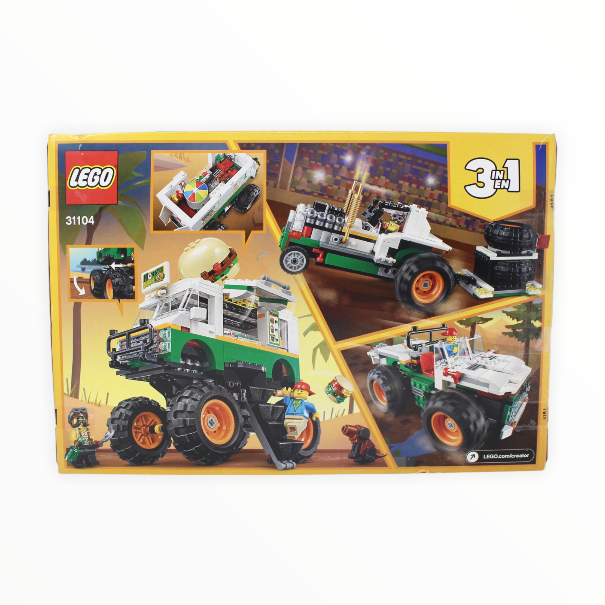 Certified Used Set 31104 Creator Monster Burger Truck