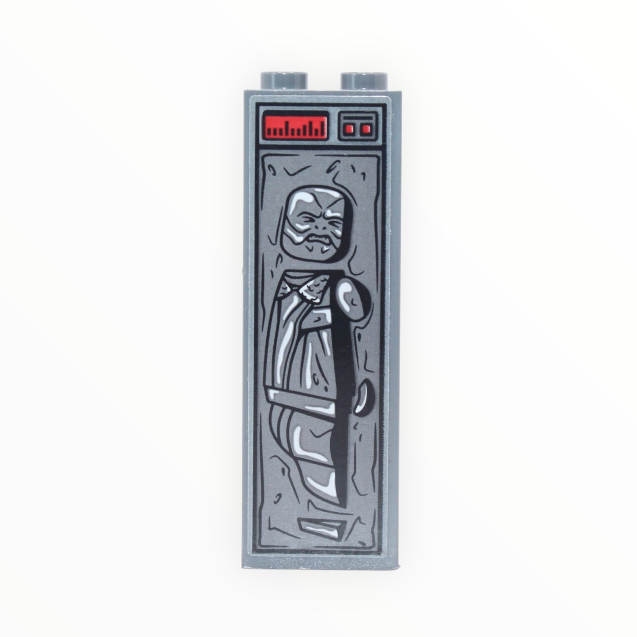 Mythrol in Carbonite (1x2x5 brick with sticker, 2020)