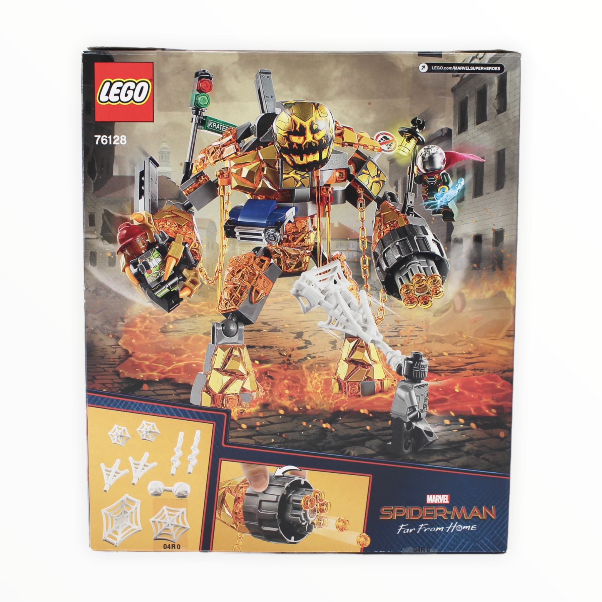 Certified Used Set 76128 Spider-Man: Far From Home Molten Man Battle
