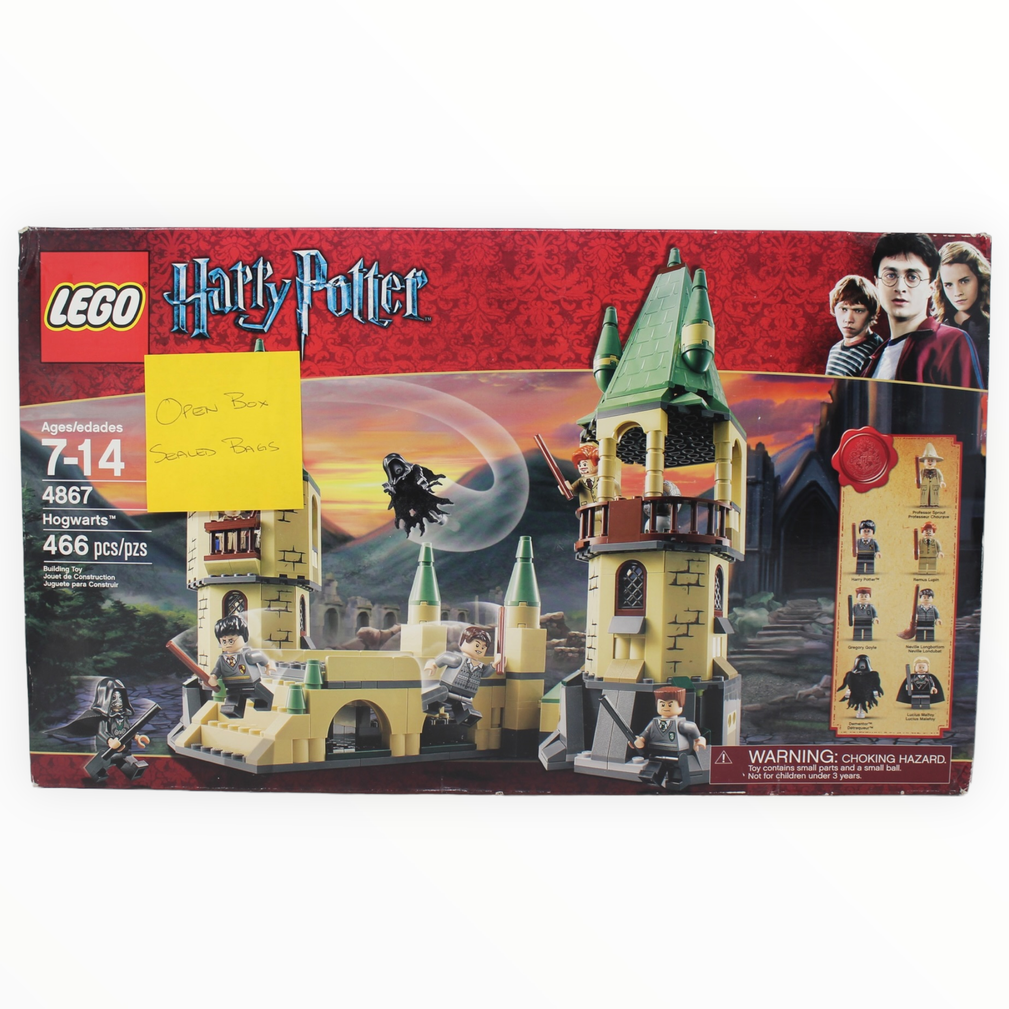 Certified Used Set 4867 Harry Potter Hogwarts (2011, open box with sealed bags)