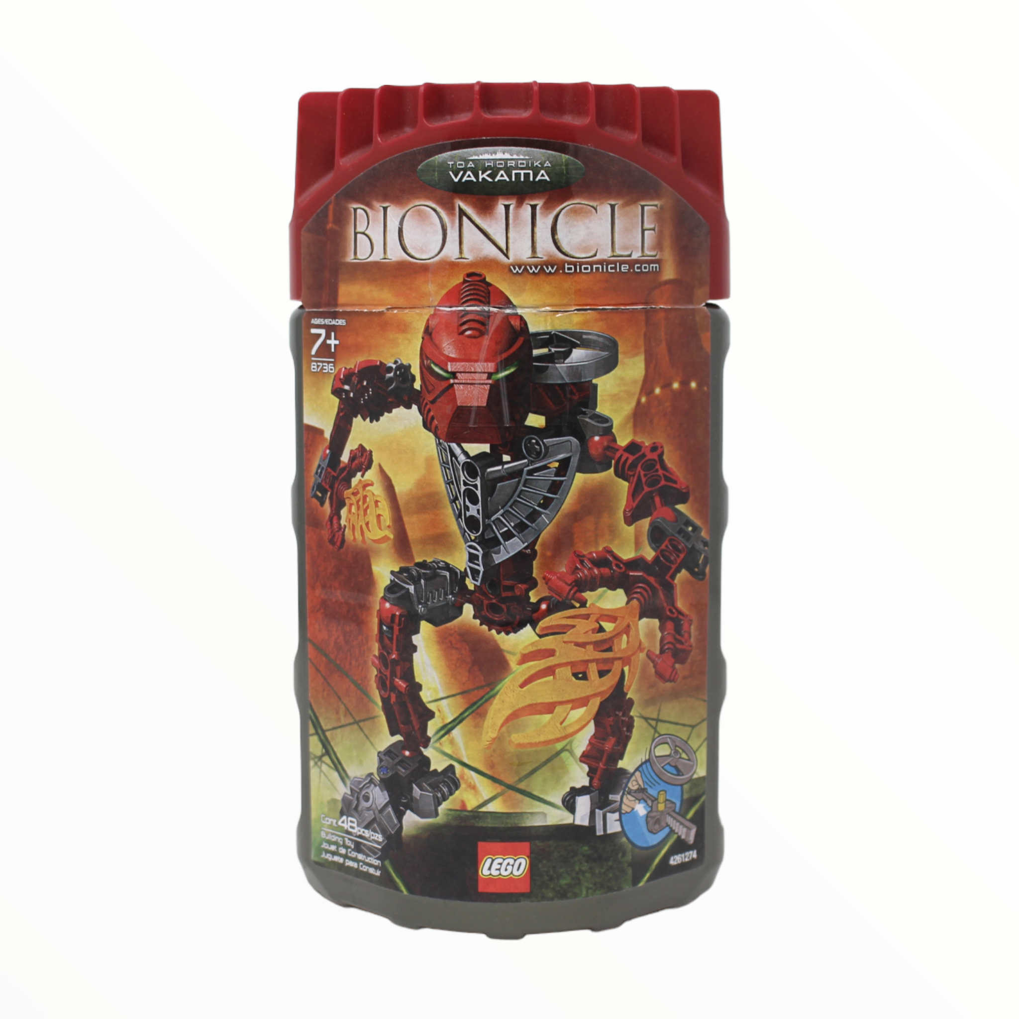 Certified Used Set 8736 Bionicle Toa Hordika Vakama