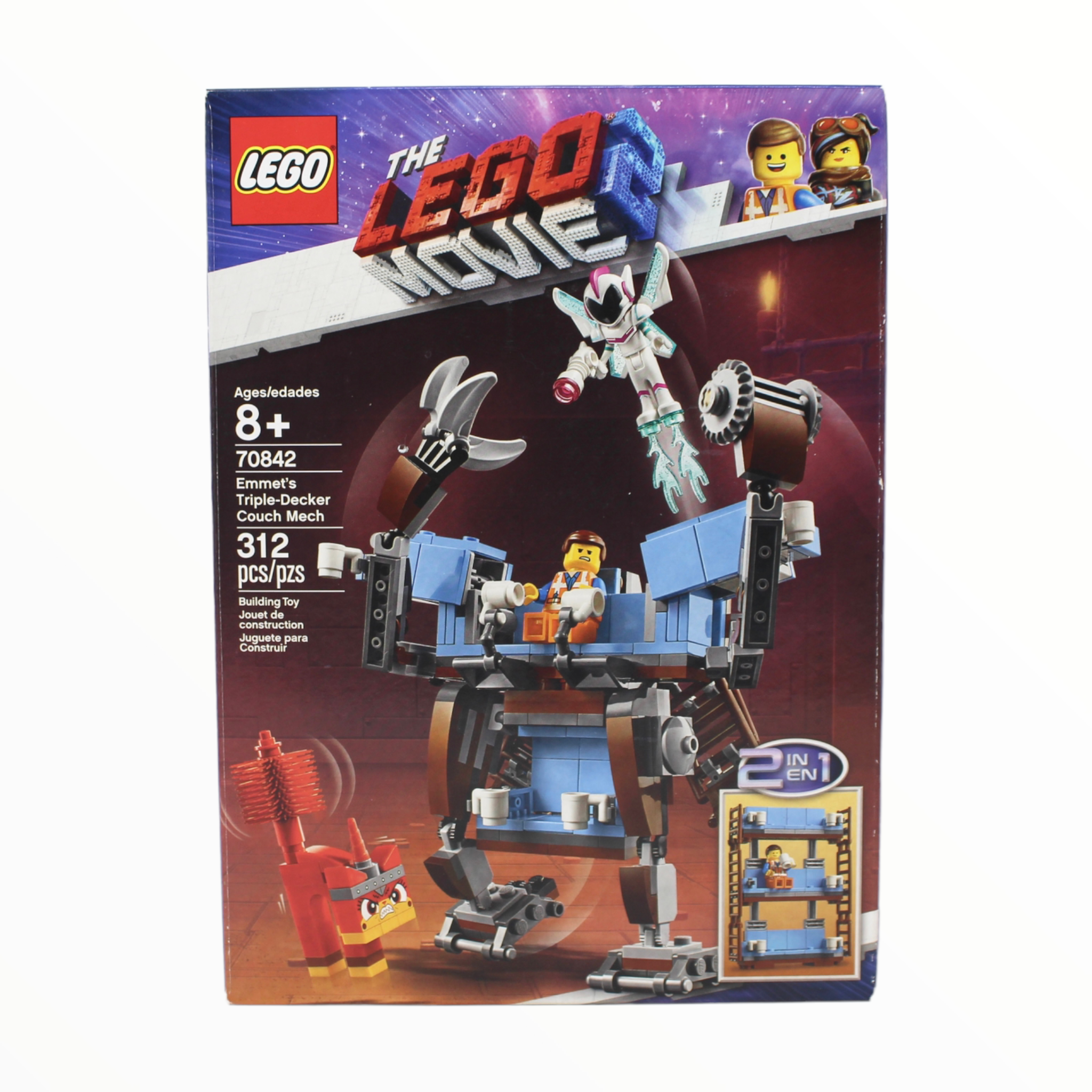 Retired Set 70842 The LEGO Movie 2 Emmet’s Triple-Decker Couch Mech