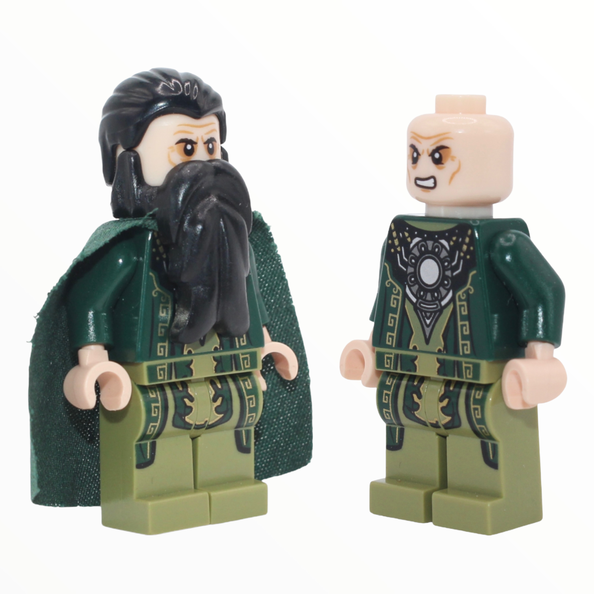 The Mandarin (green robes, dark green cape, Trevor Slattery)
