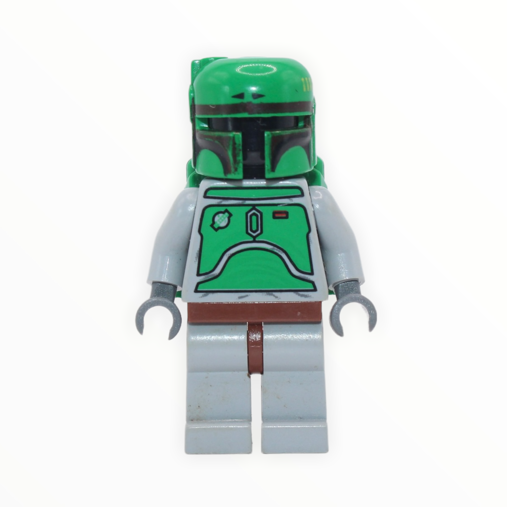 Boba Fett (light bluish gray, dark brown helmet highlights, 2006)
