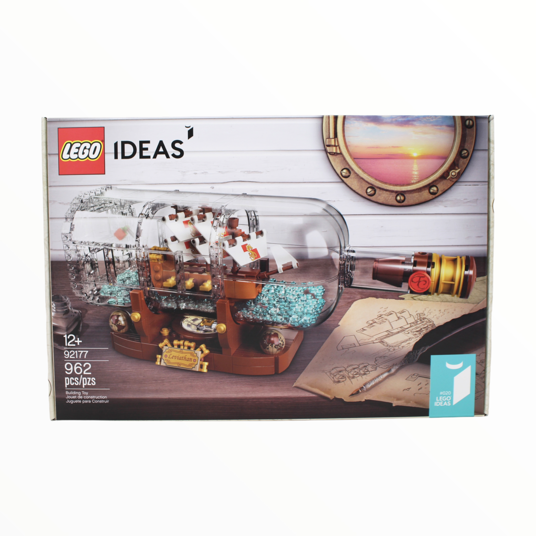 Retired Set 92177 LEGO Ideas Ship in a Bottle reissue ver