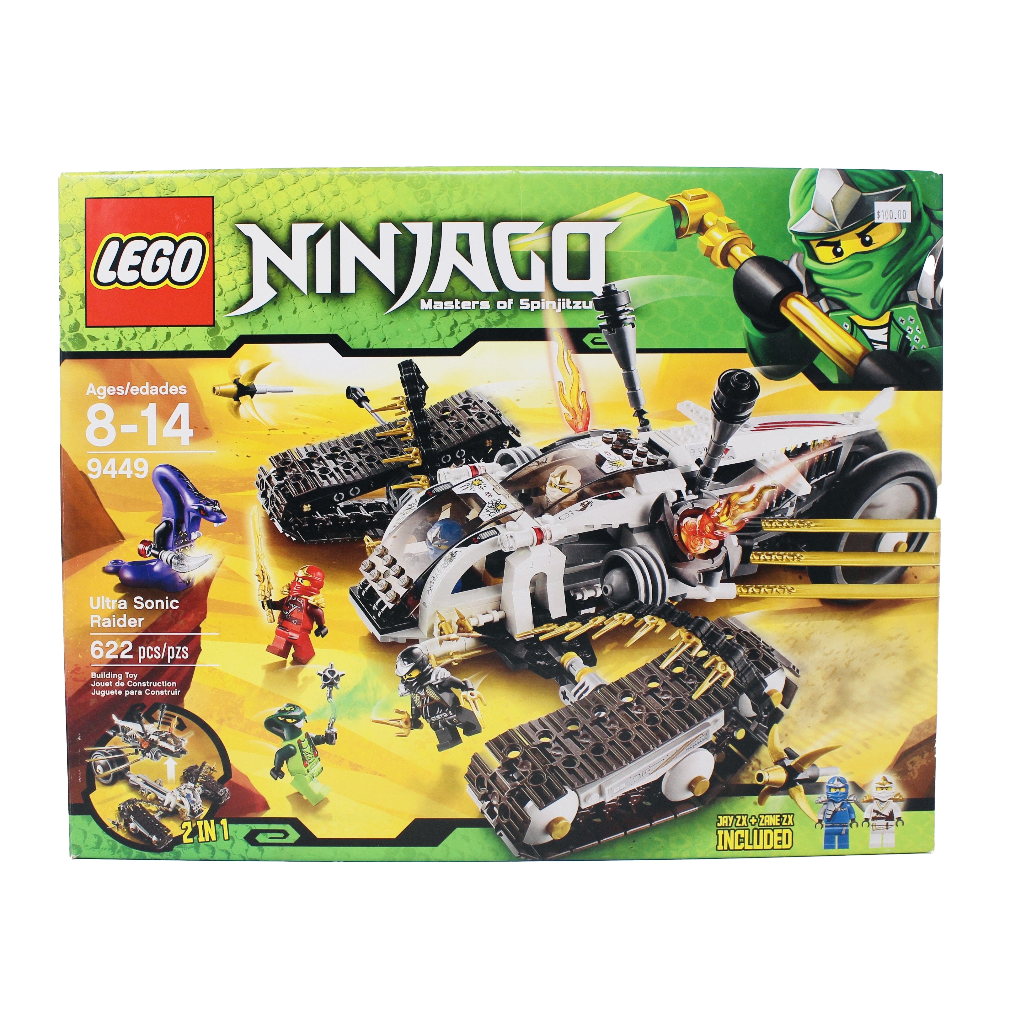 Certified Used Set 9449 Ninjago Ultra Sonic Raider
