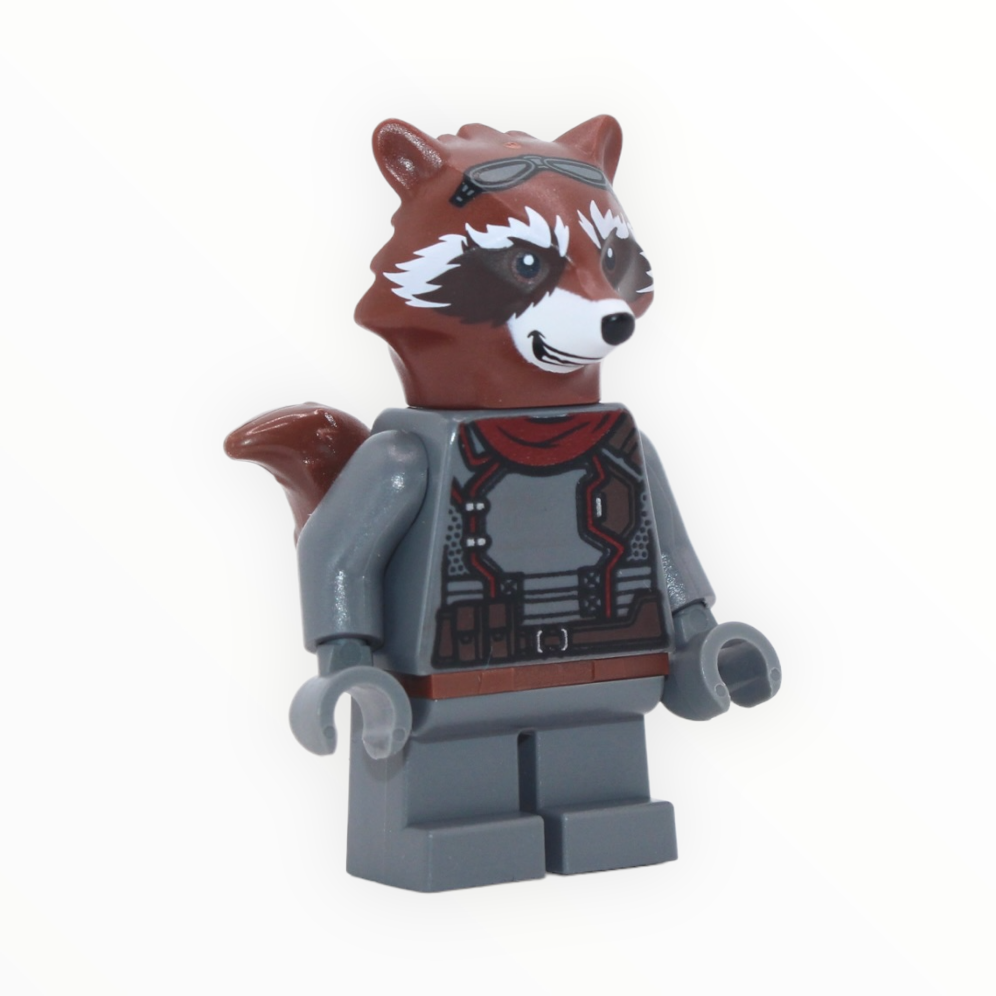 Rocket Raccoon (Endgame, dark bluish gray outfit, reddish brown fur, 2021)