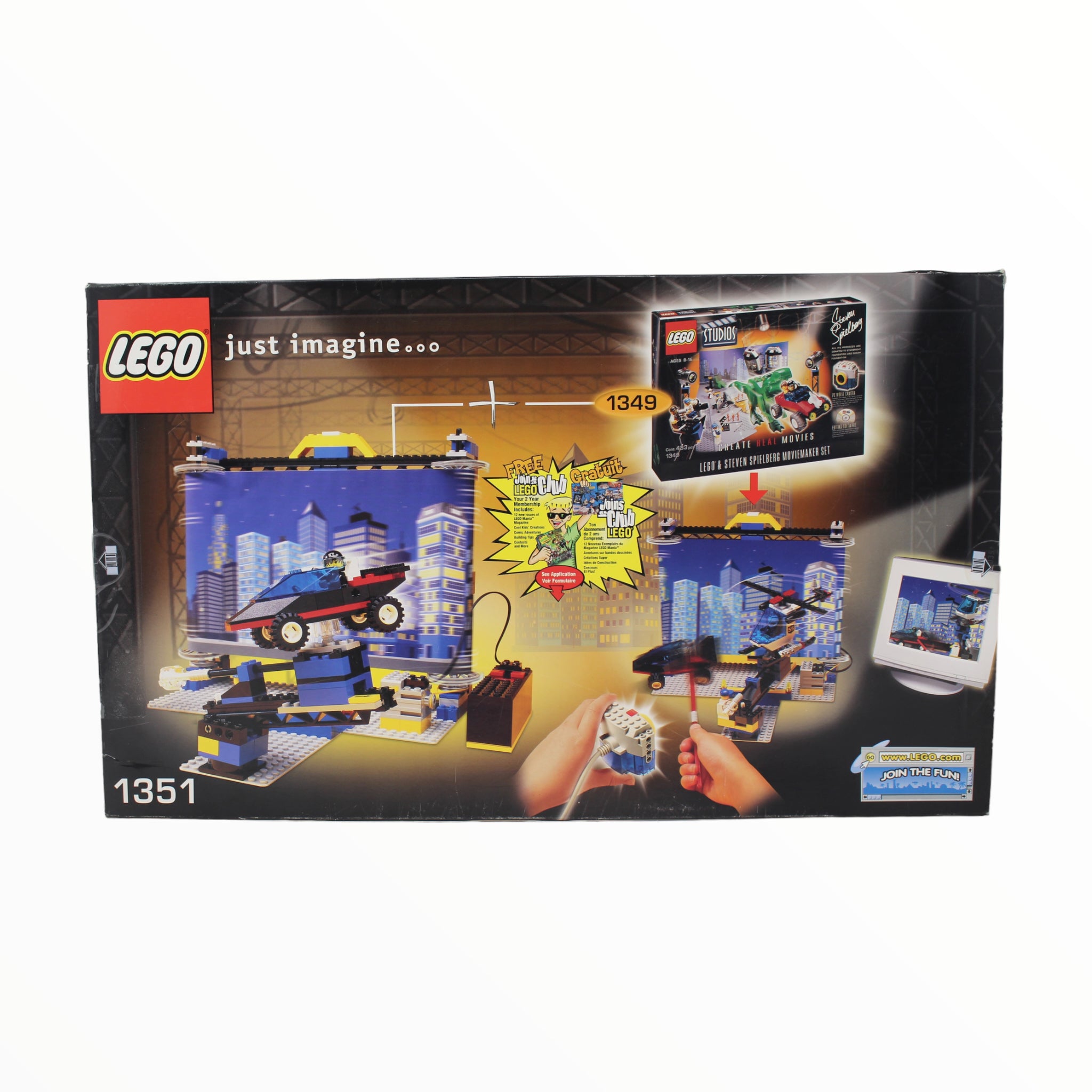 Certified Used Set 1351 LEGO Studios Movie Backdrop Studio (open box, sealed bags)