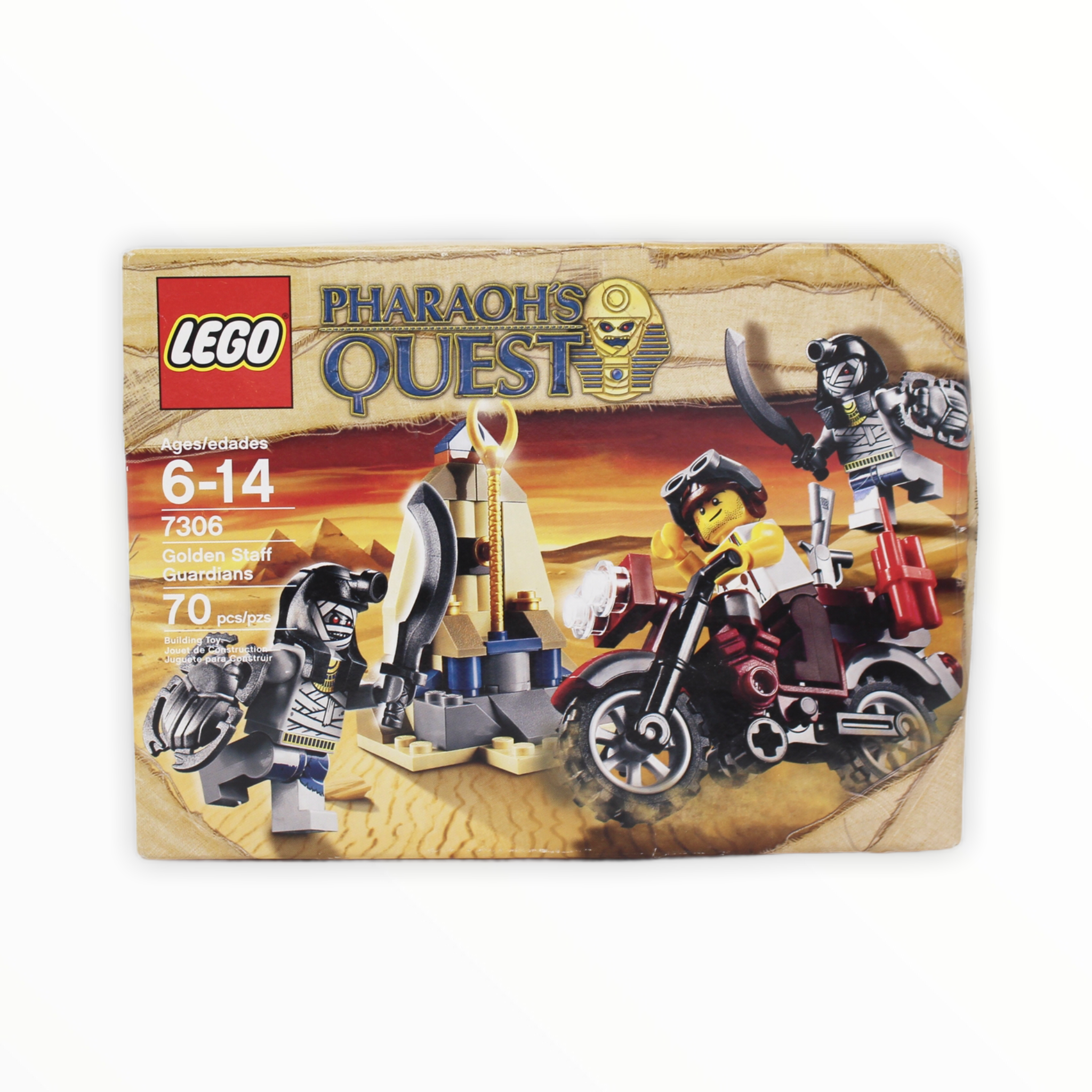 Retired Set 7306 Pharaoh’s Quest Golden Staff Guardians