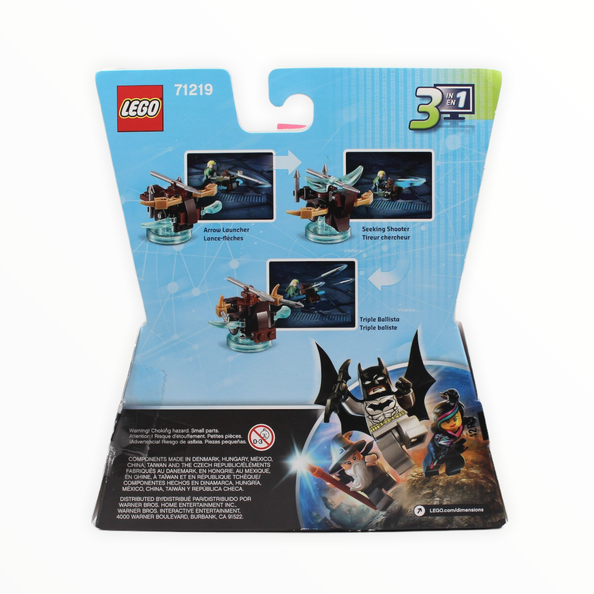 Certified Used Set 71219 Dimensions Fun Pack - The Lord of the Rings Legolas and Arrow Launcher (open box, sealed bags)