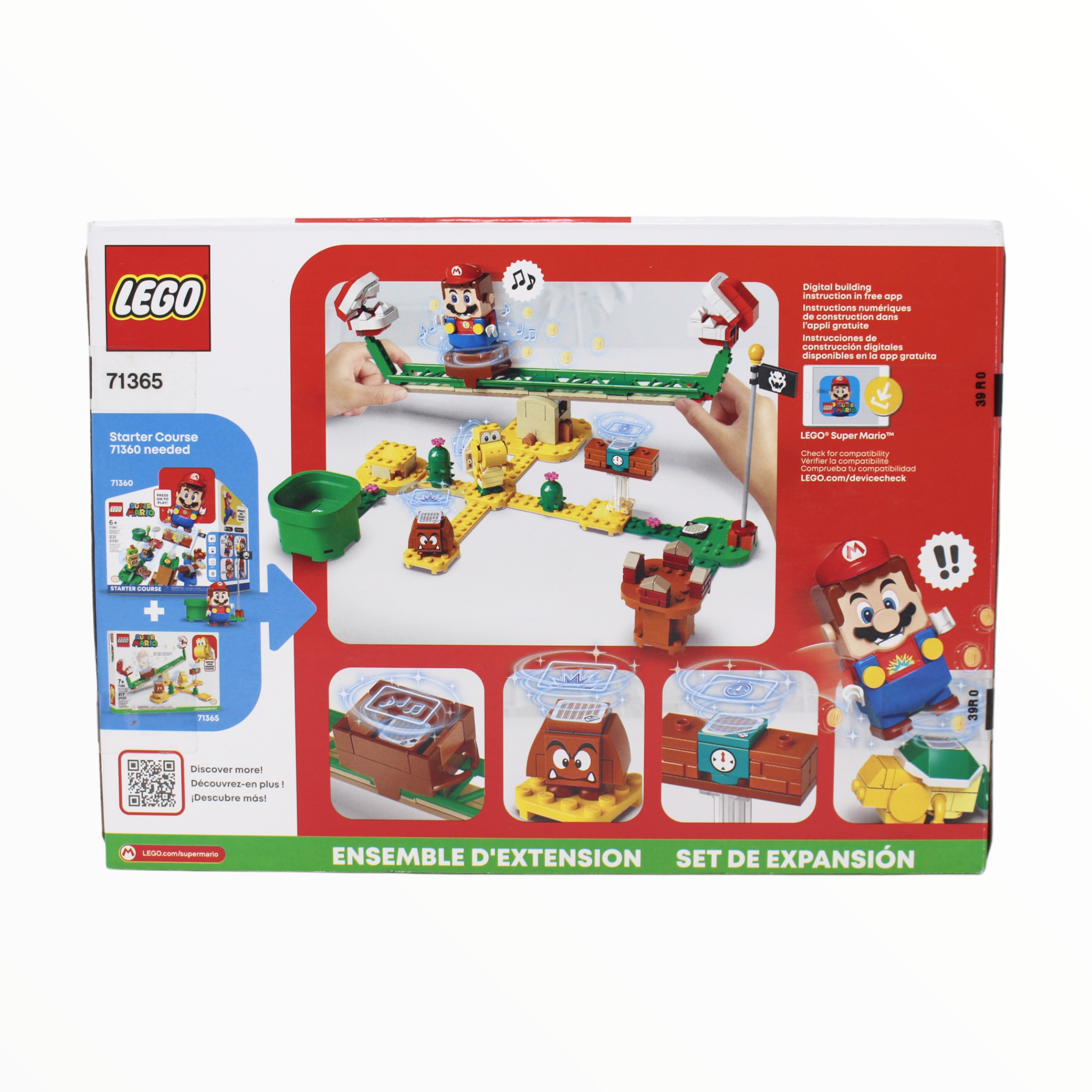 Retired Set 71365 Super Mario Piranha Plant Power Slide Expansion Set