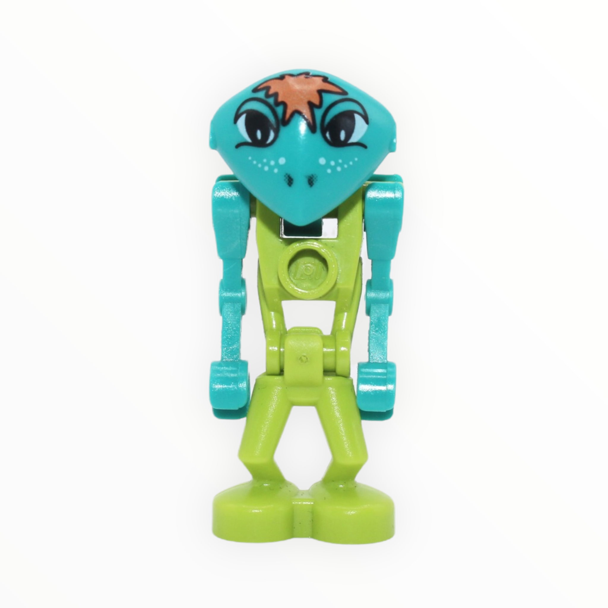 Altair (lime body, dark turquoise skin)