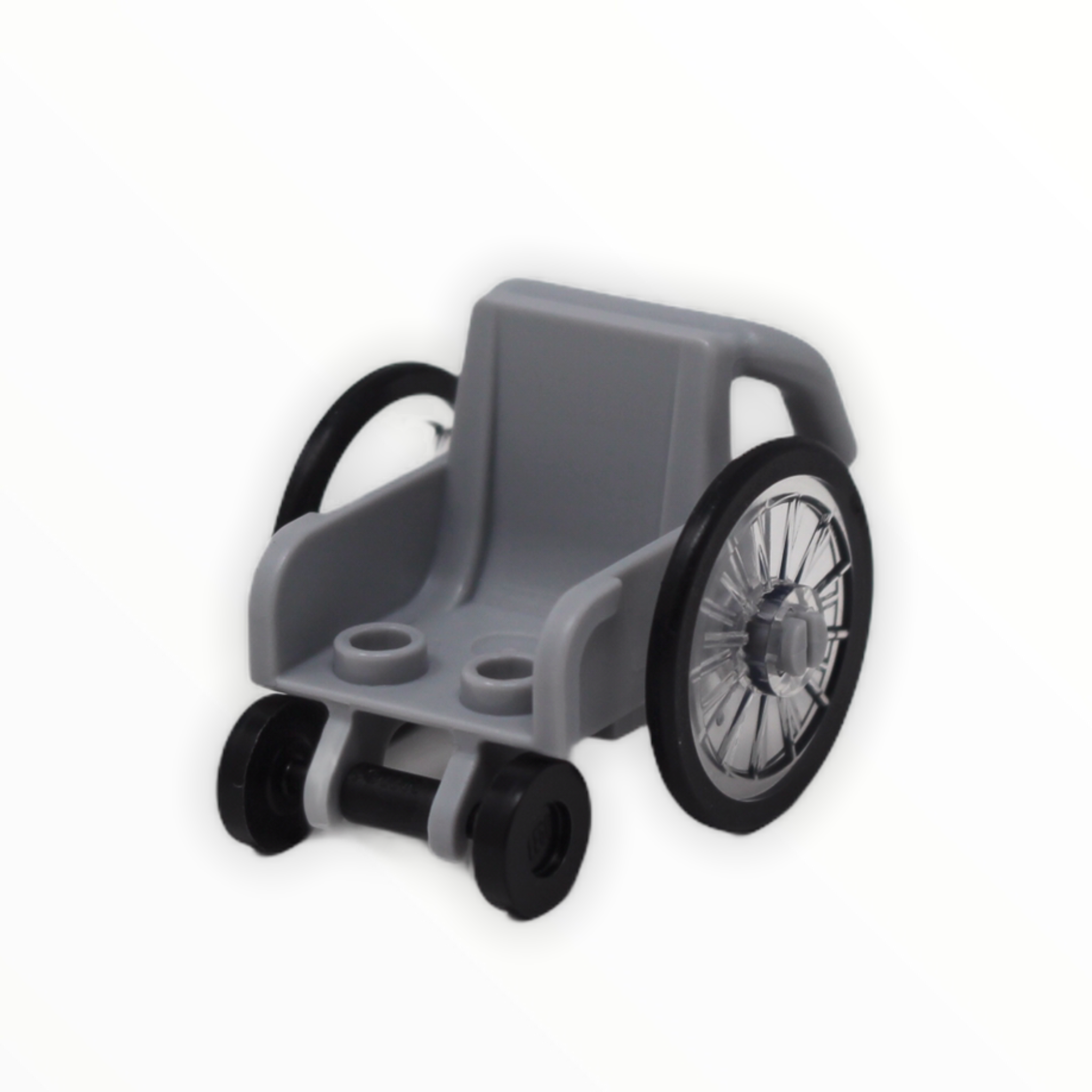 Wheelchair (clear wheels)