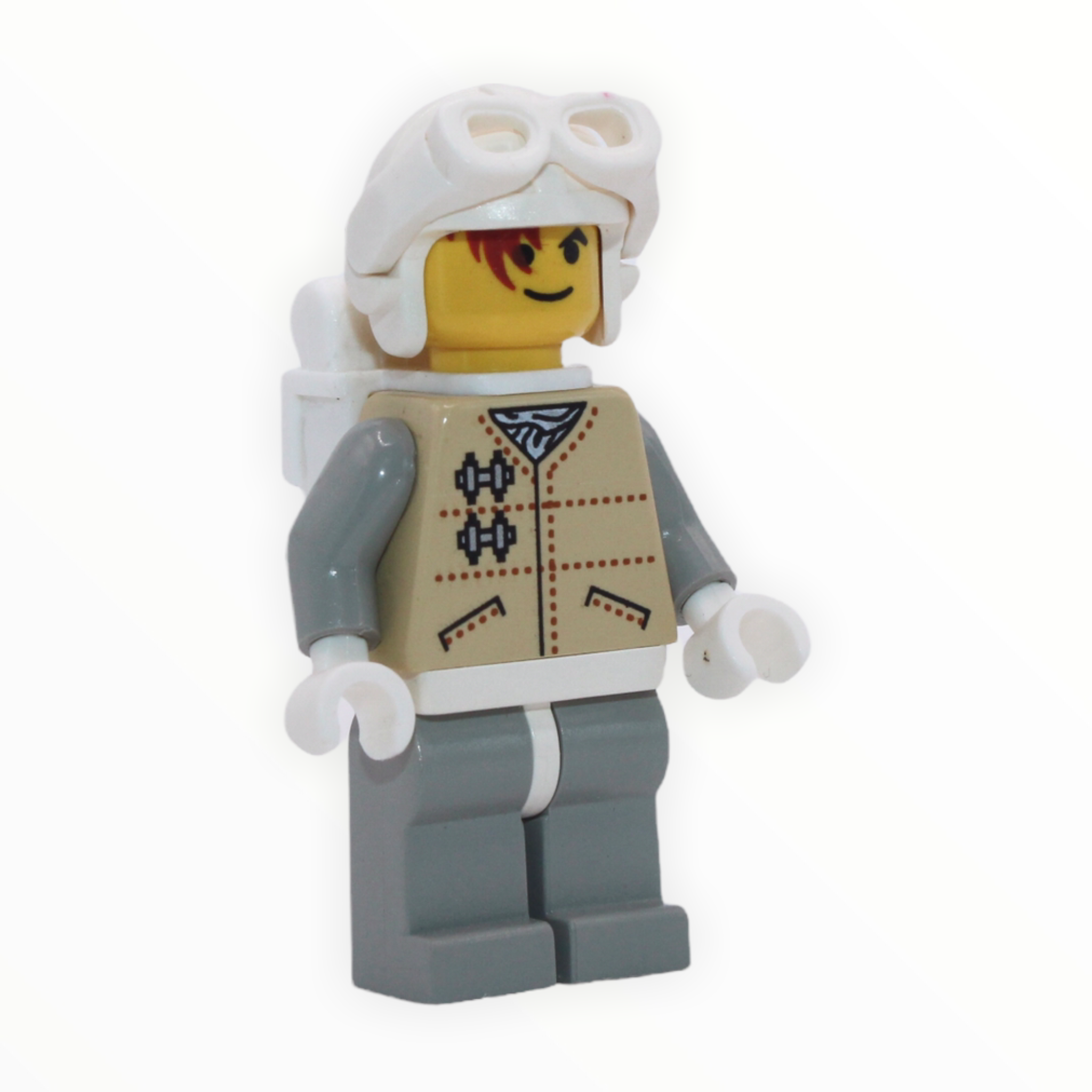Hoth Rebel (yellow head with red hair, white goggles and backpack, light bluish gray arms and legs, 2004)