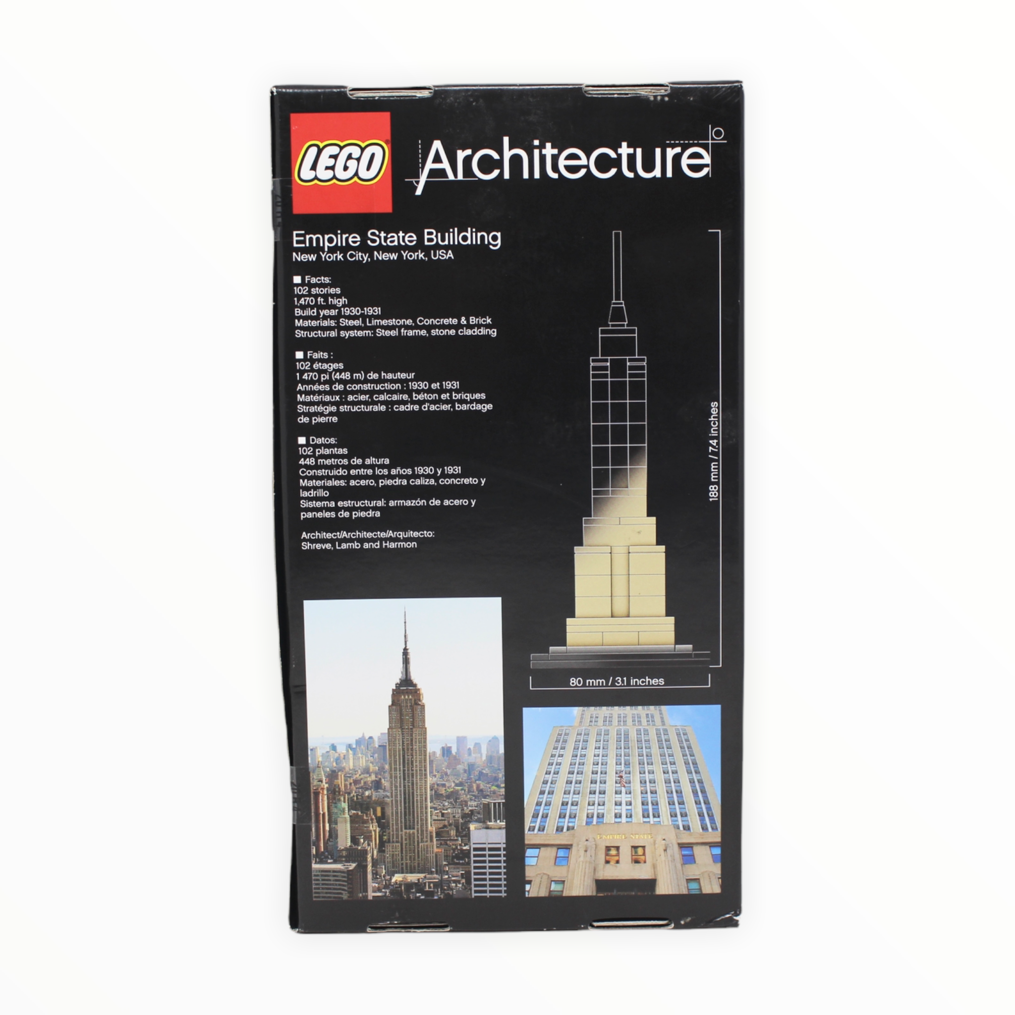 Retired Set 21002 Architecture Empire State Building
