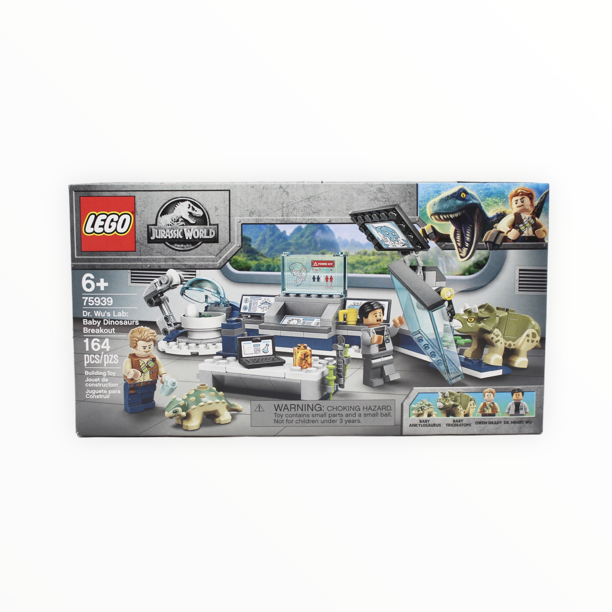 Certified Used Set 75939 Jurassic World Dr. Wu’s Lab: Baby Dinosaurs Breakout