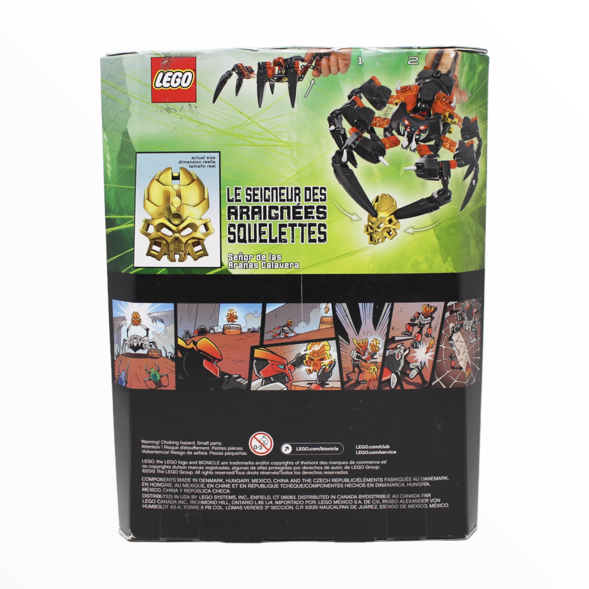 Certified Used Set 70790 Bionicle Lord of Skull Spiders
