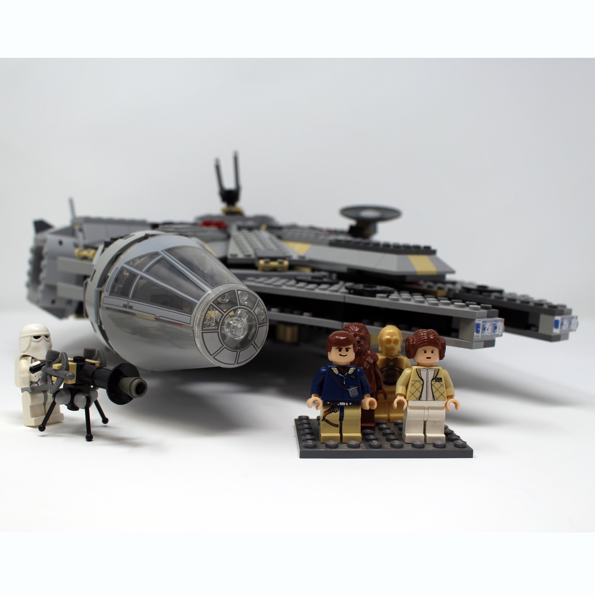 a model of an airplane with a man on top
