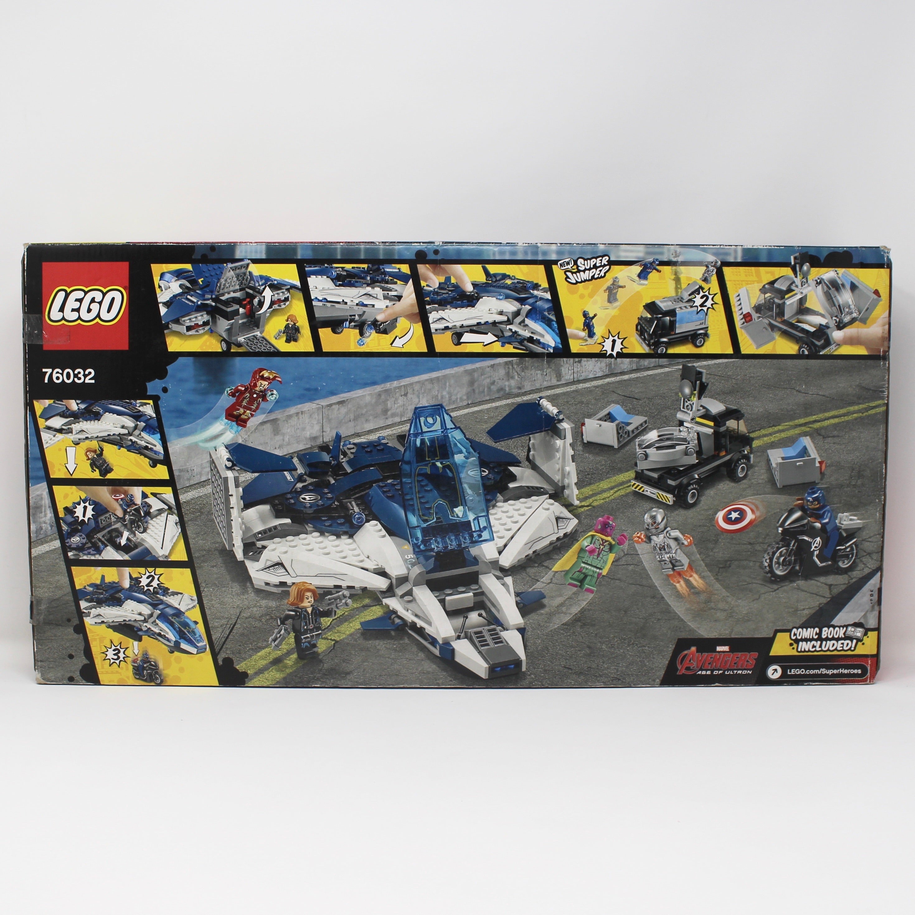 Retired Set 76032 Marvel Super Heroes The Avengers Quinjet City Chase