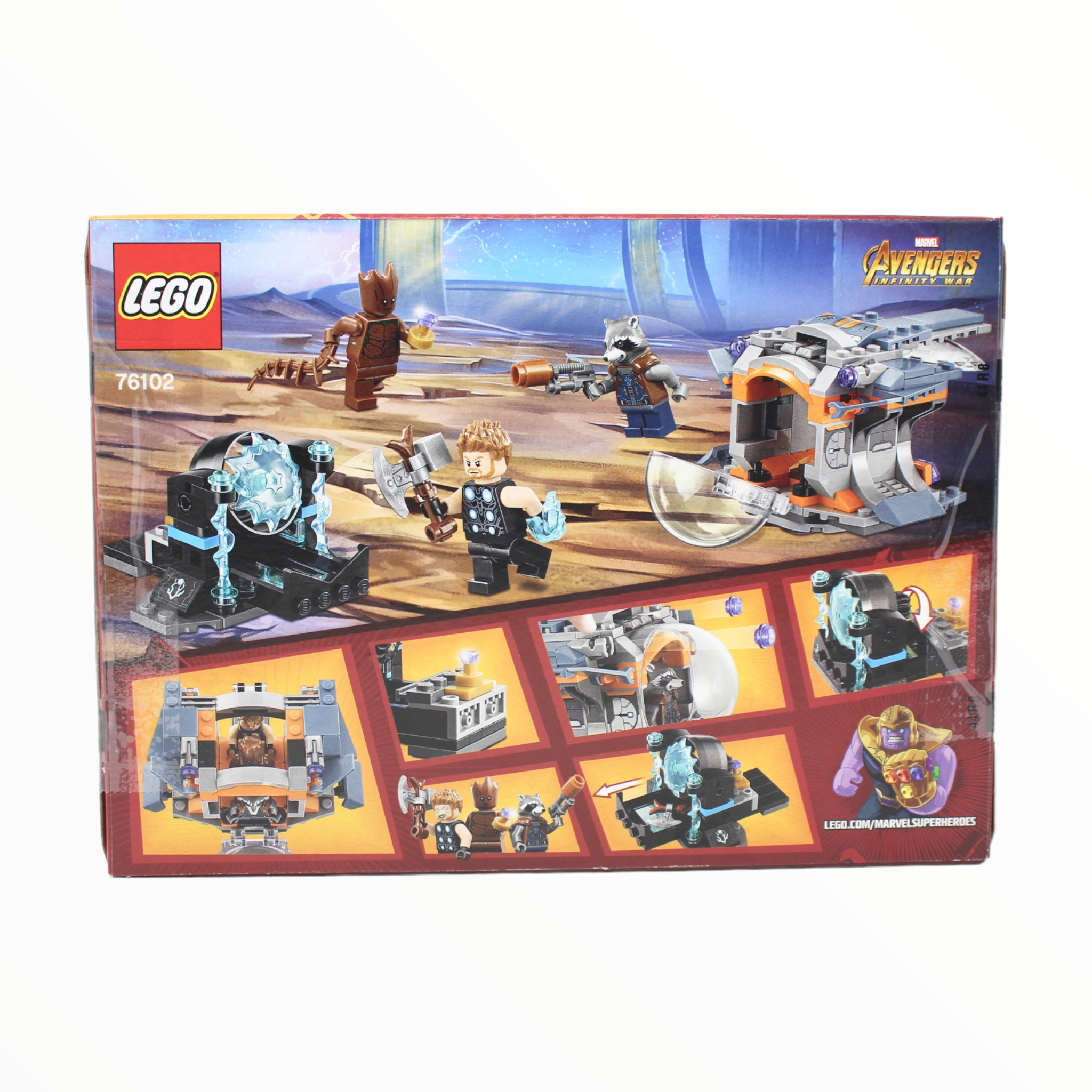 Certified Used Set 76102 Marvel Super Heroes Thor’s Weapon Quest