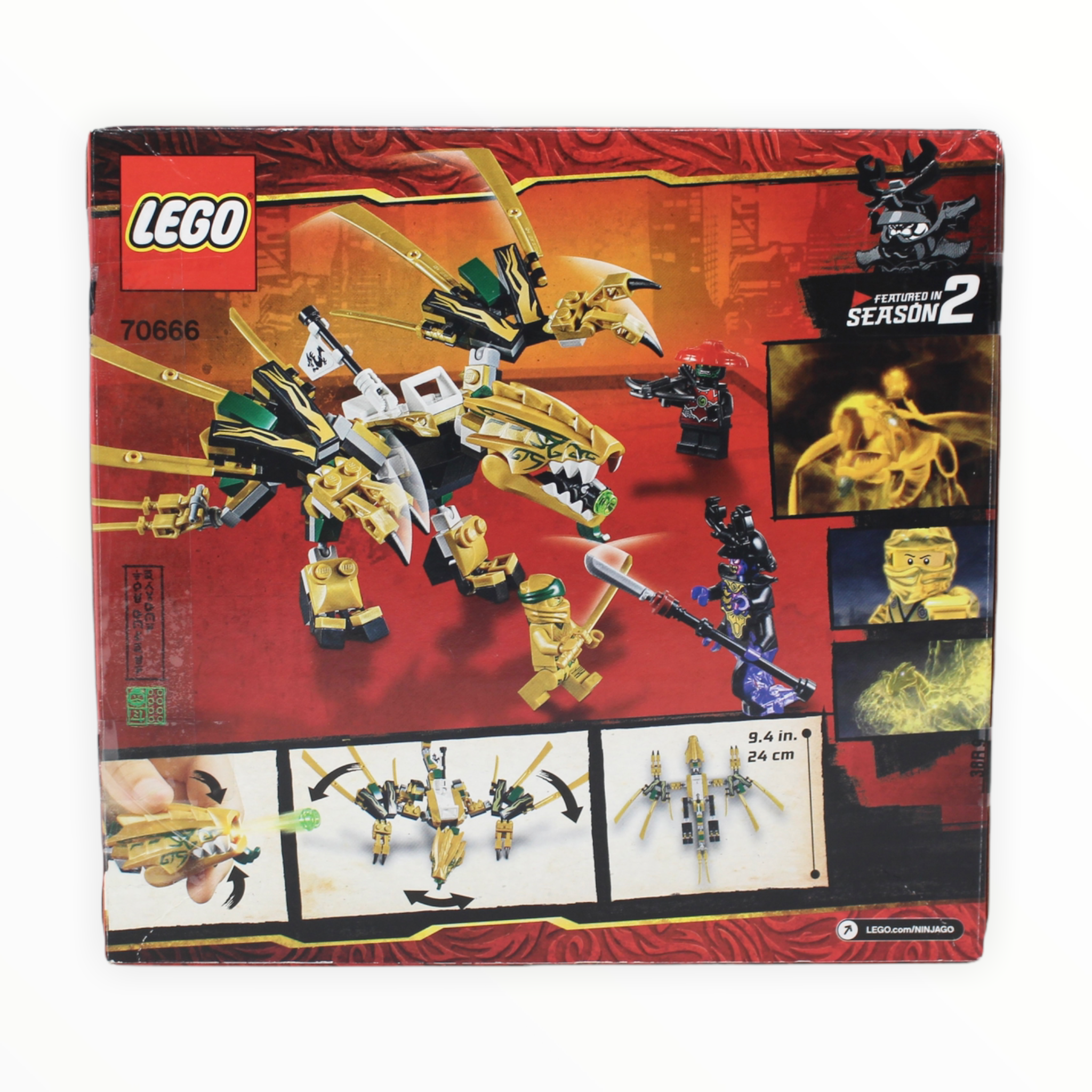 Certified Used Set 70666 Ninjago The Golden Dragon