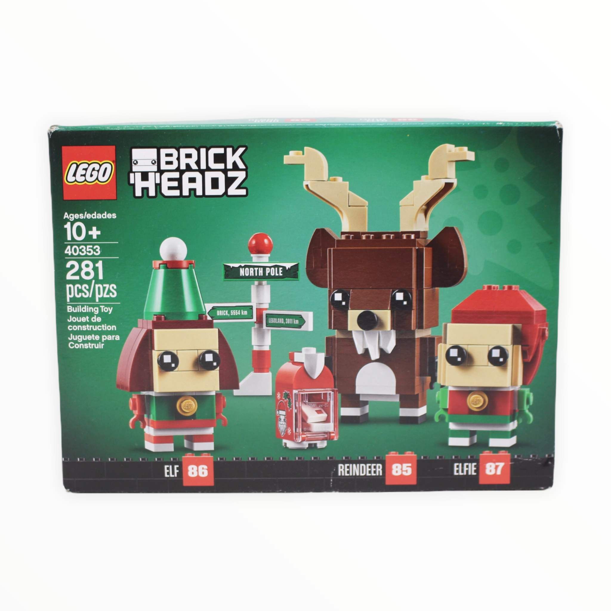 Certified Used Set 40353 BrickHeadz Reindeer, Elf & Elfie
