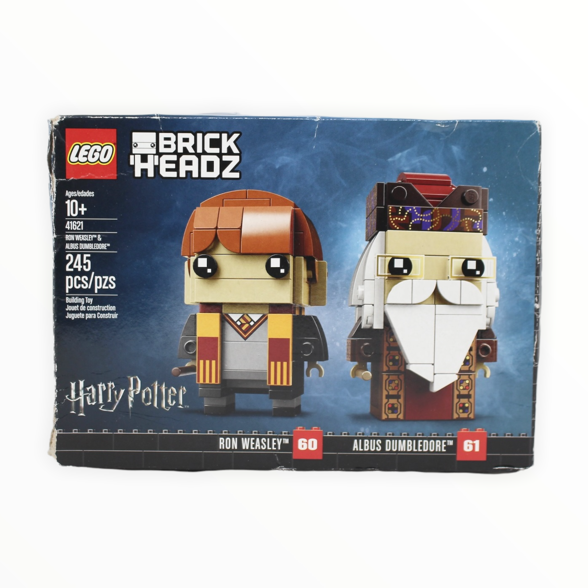 Certified Used Set 41621 Harry Potter BrickHeadz Ron Weasley & Albus Dumbledore