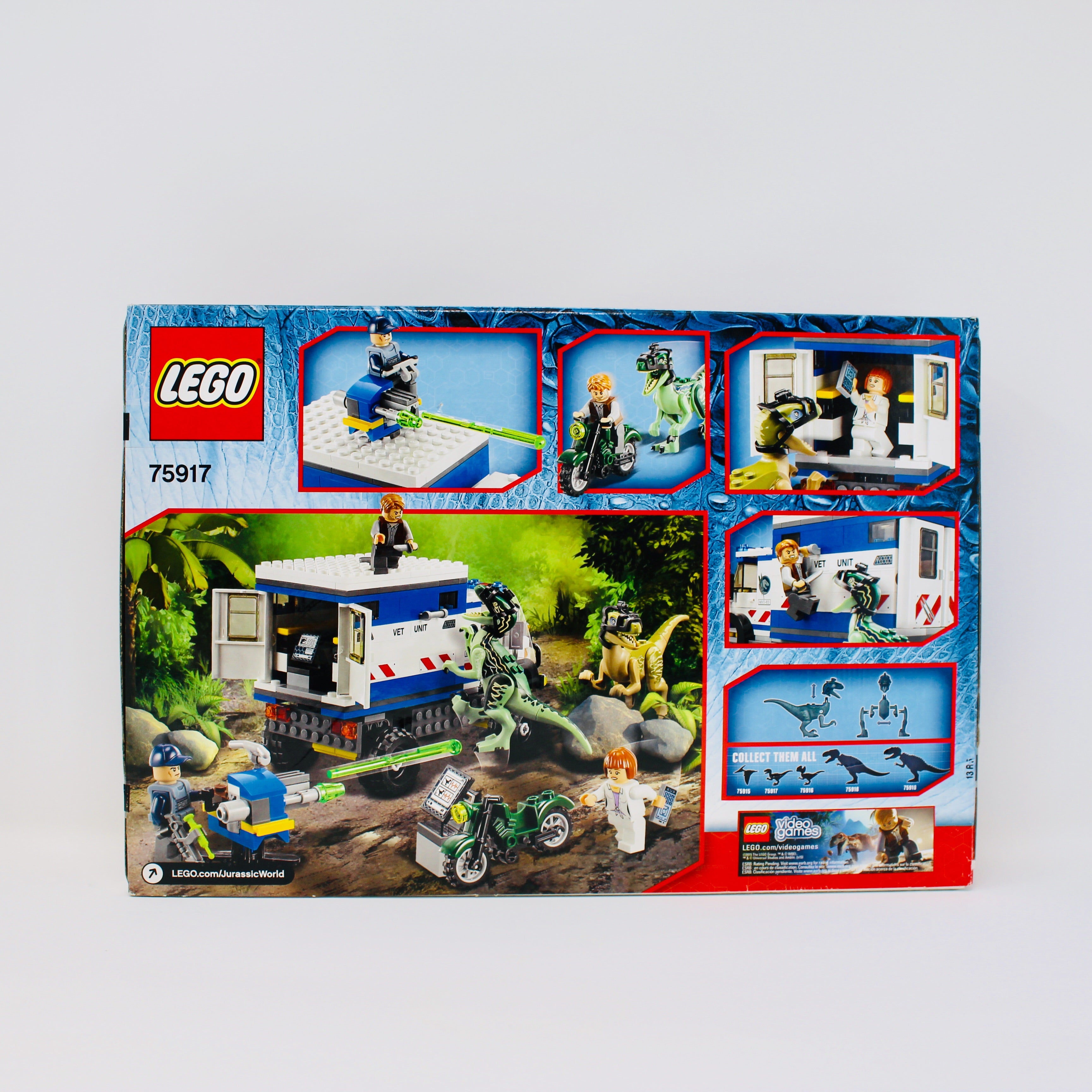 Retired Set 75917 Jurassic World Raptor Rampage