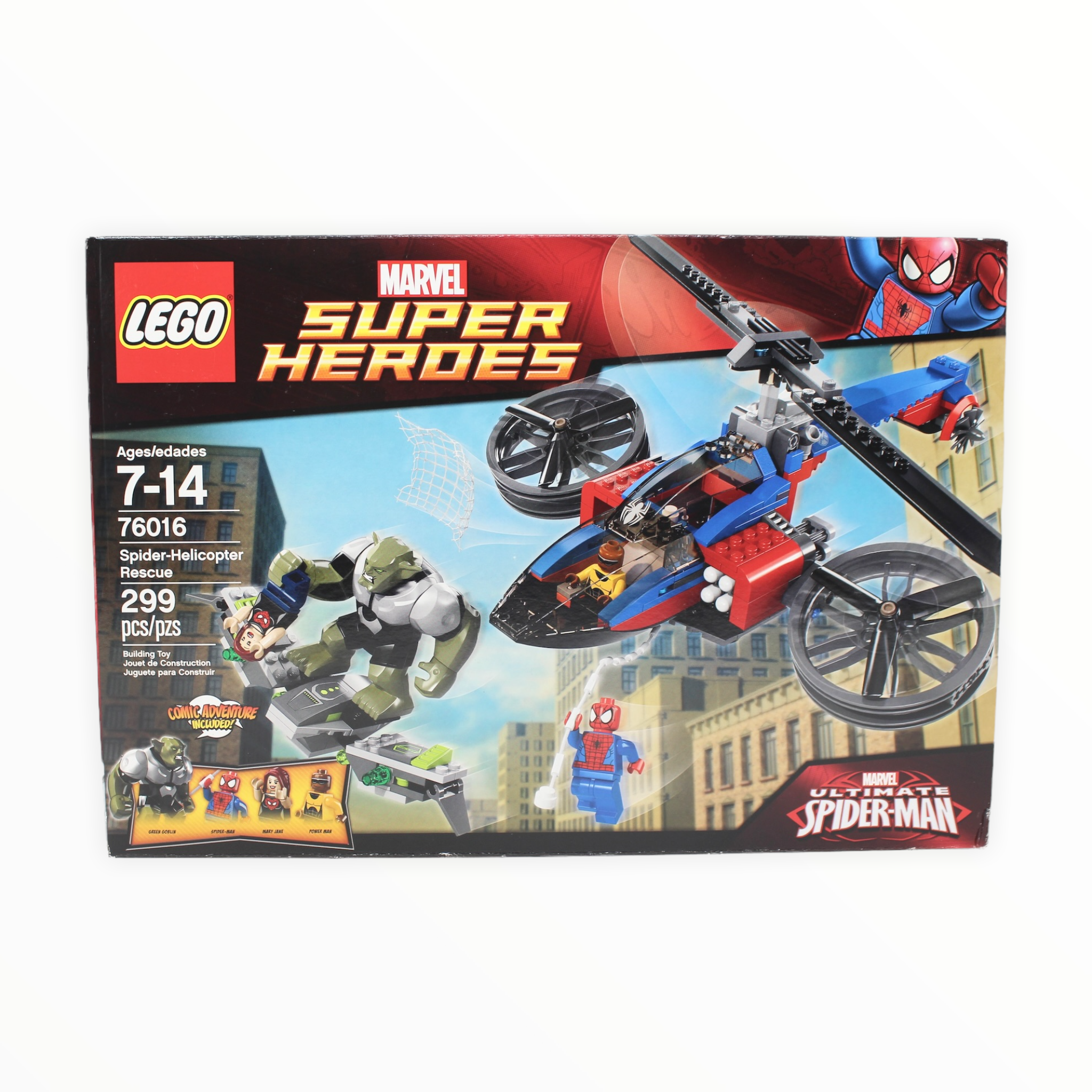 Retired Set 76016 Marvel Super Heroes Spider-Helicopter Rescue