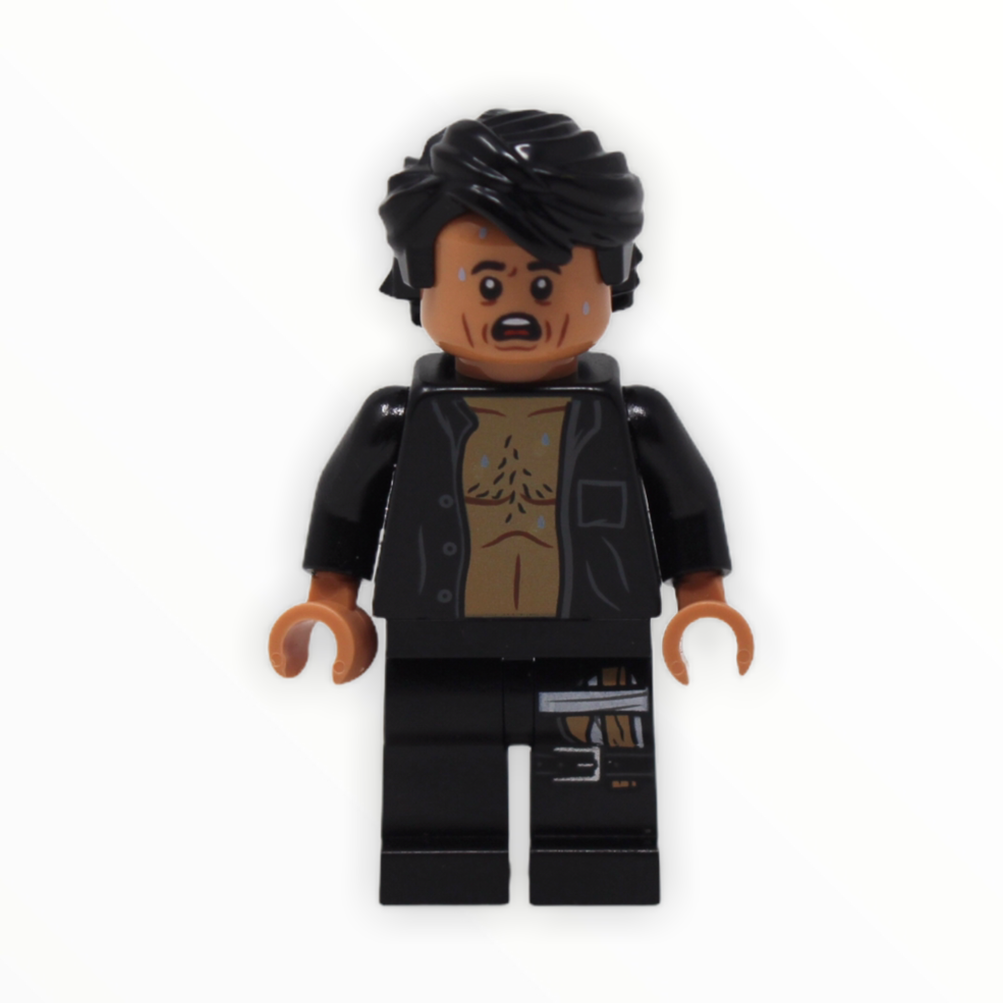 Dr. Ian Malcolm (open shirt, ripped pants leg)