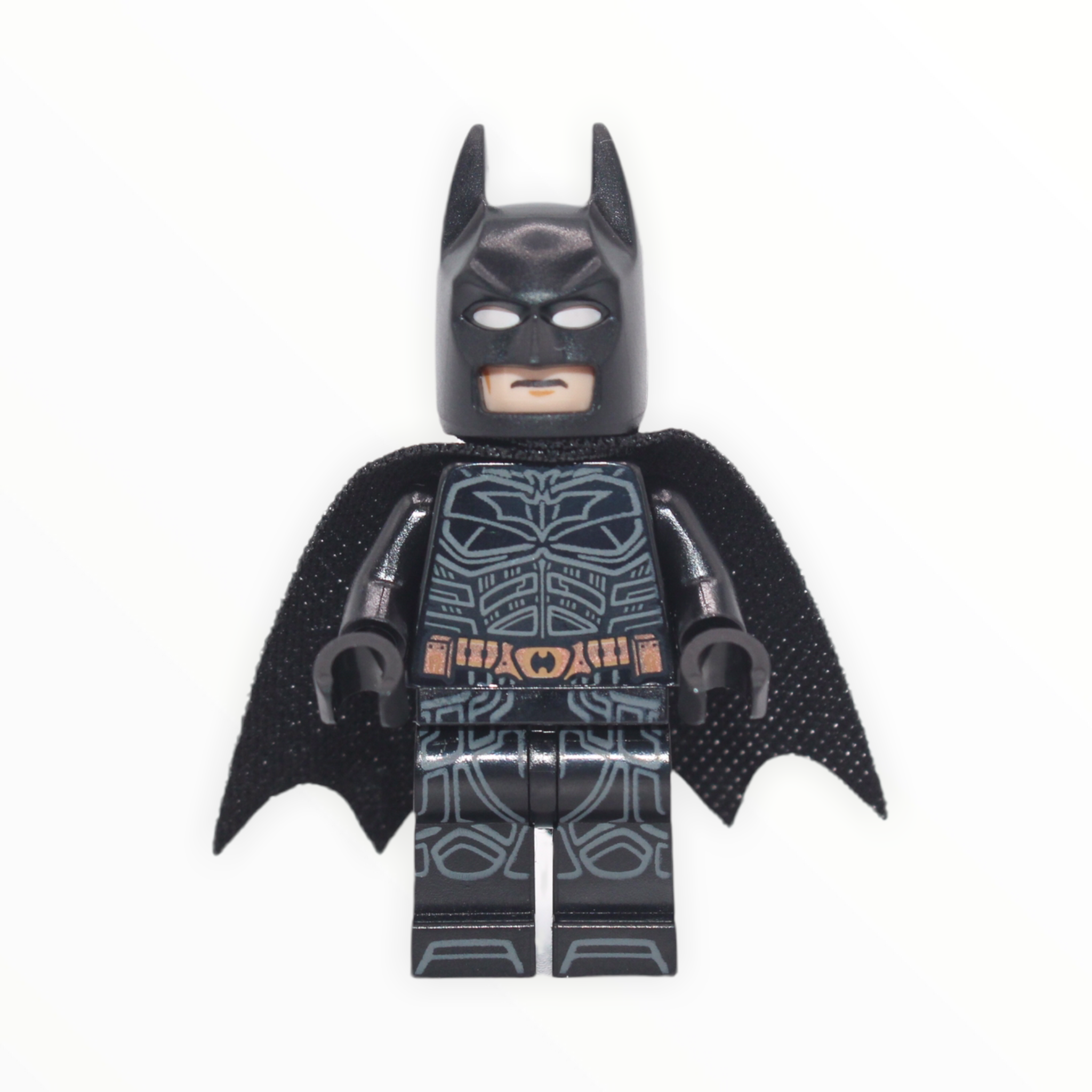 Batman (black suit, copper belt, printed legs, 2021)