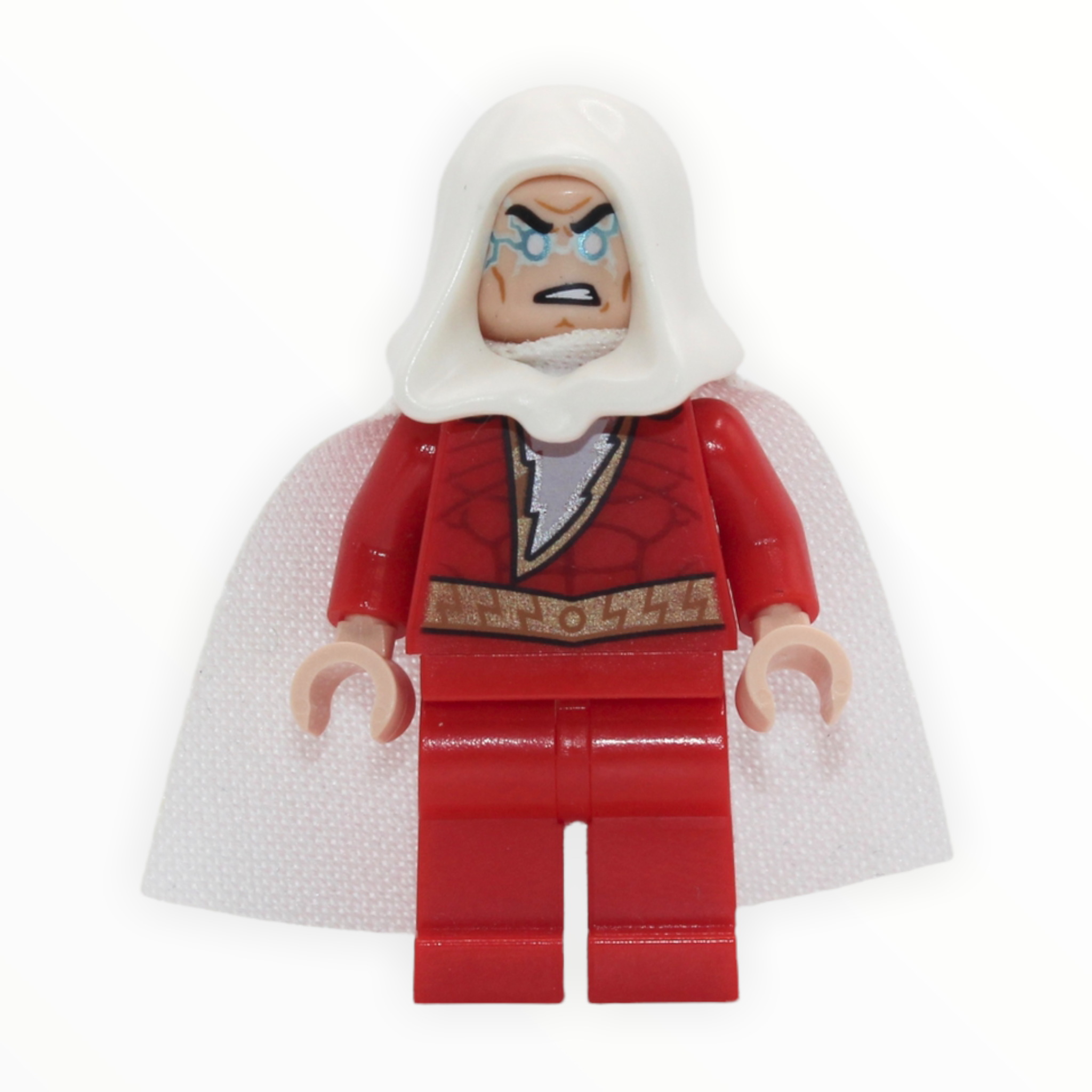 Shazam (white hood, spongy cape)