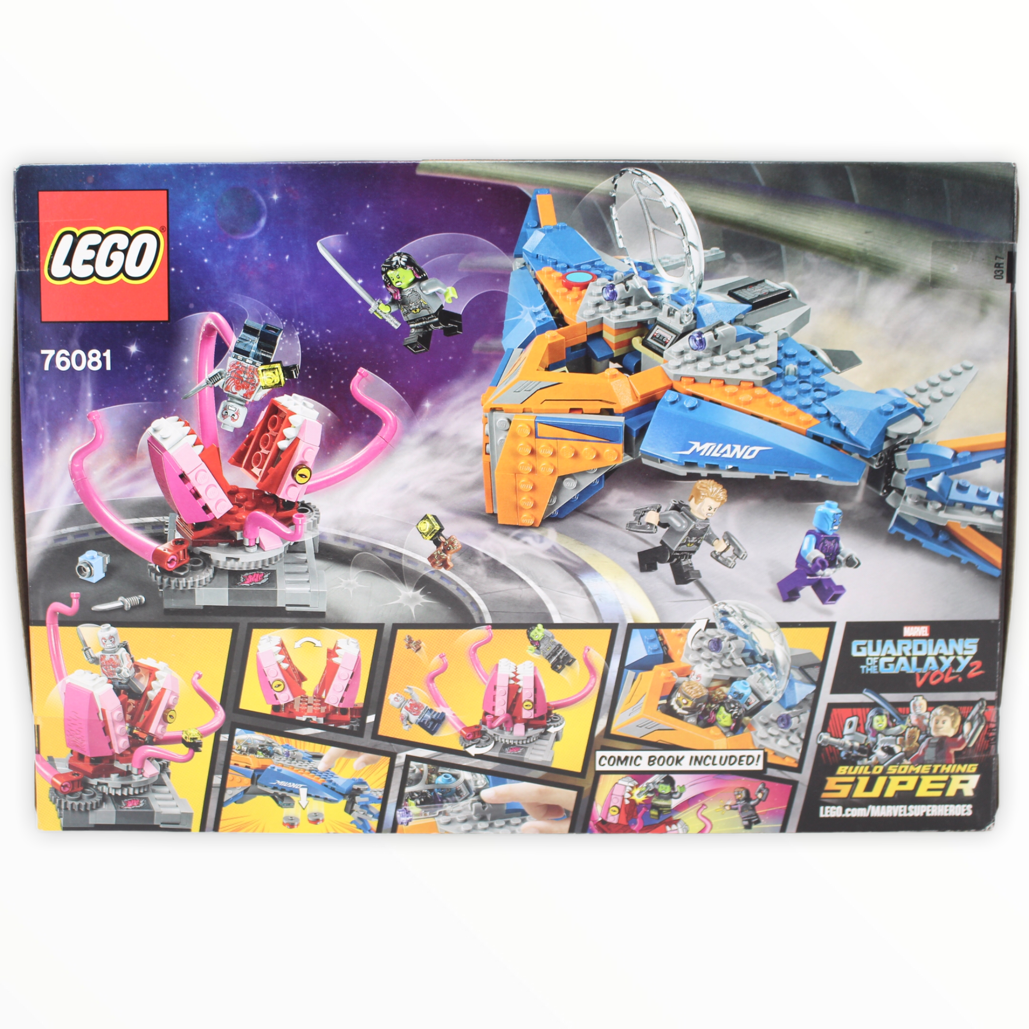 Retired Set 76081 Marvel Super Heroes The Milano vs. The Abilisk