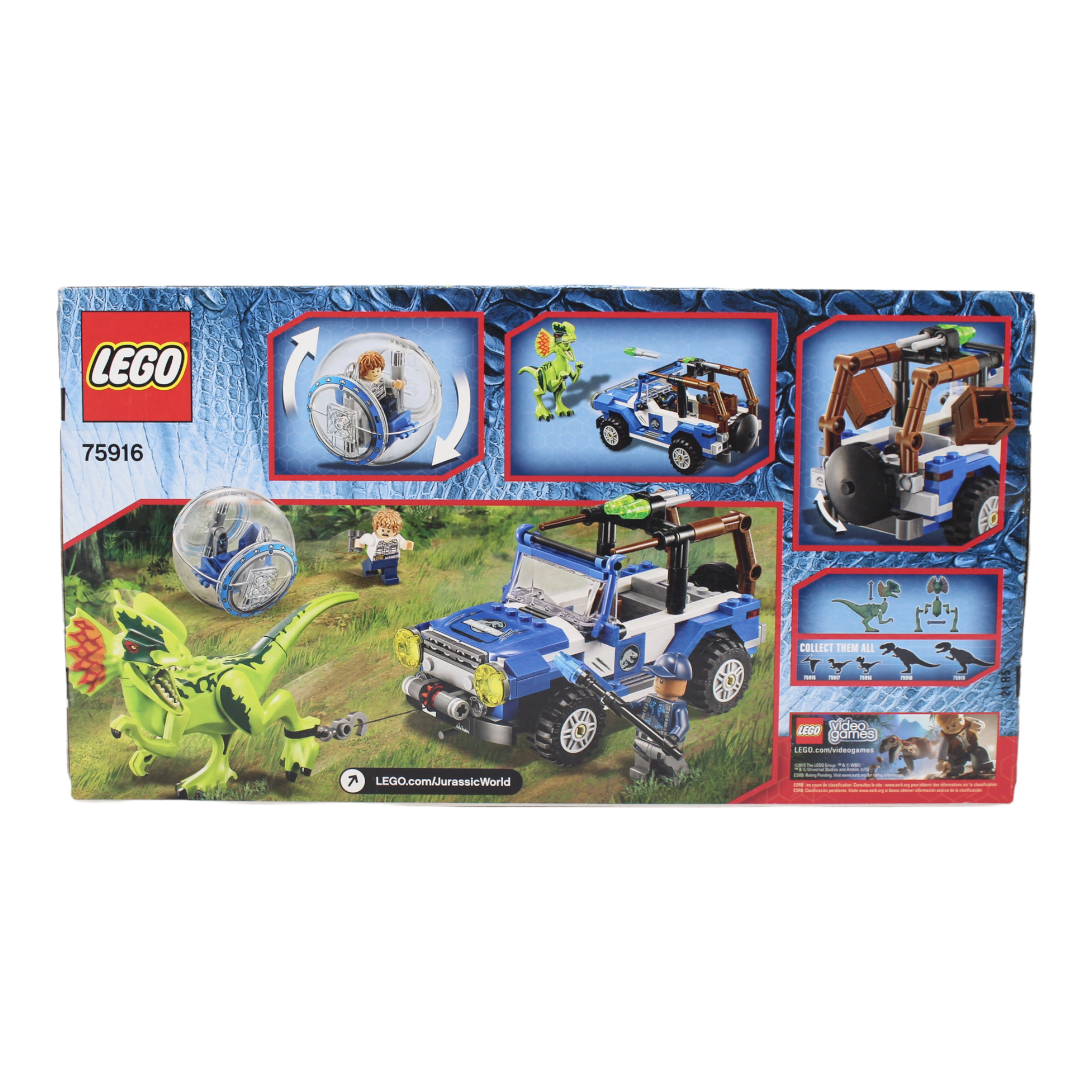 Retired Set 75916 Jurassic World Dilophosaurus Ambush