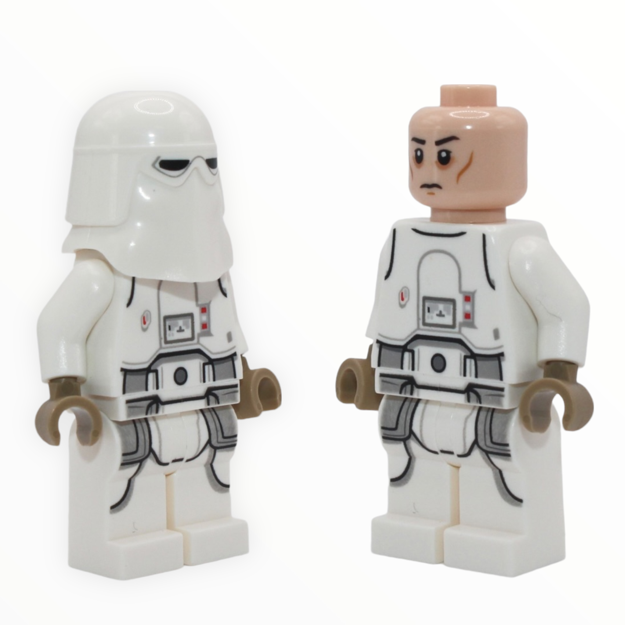 Snowtrooper (2020, printed legs, dark tan hands, head with circles under eyes)