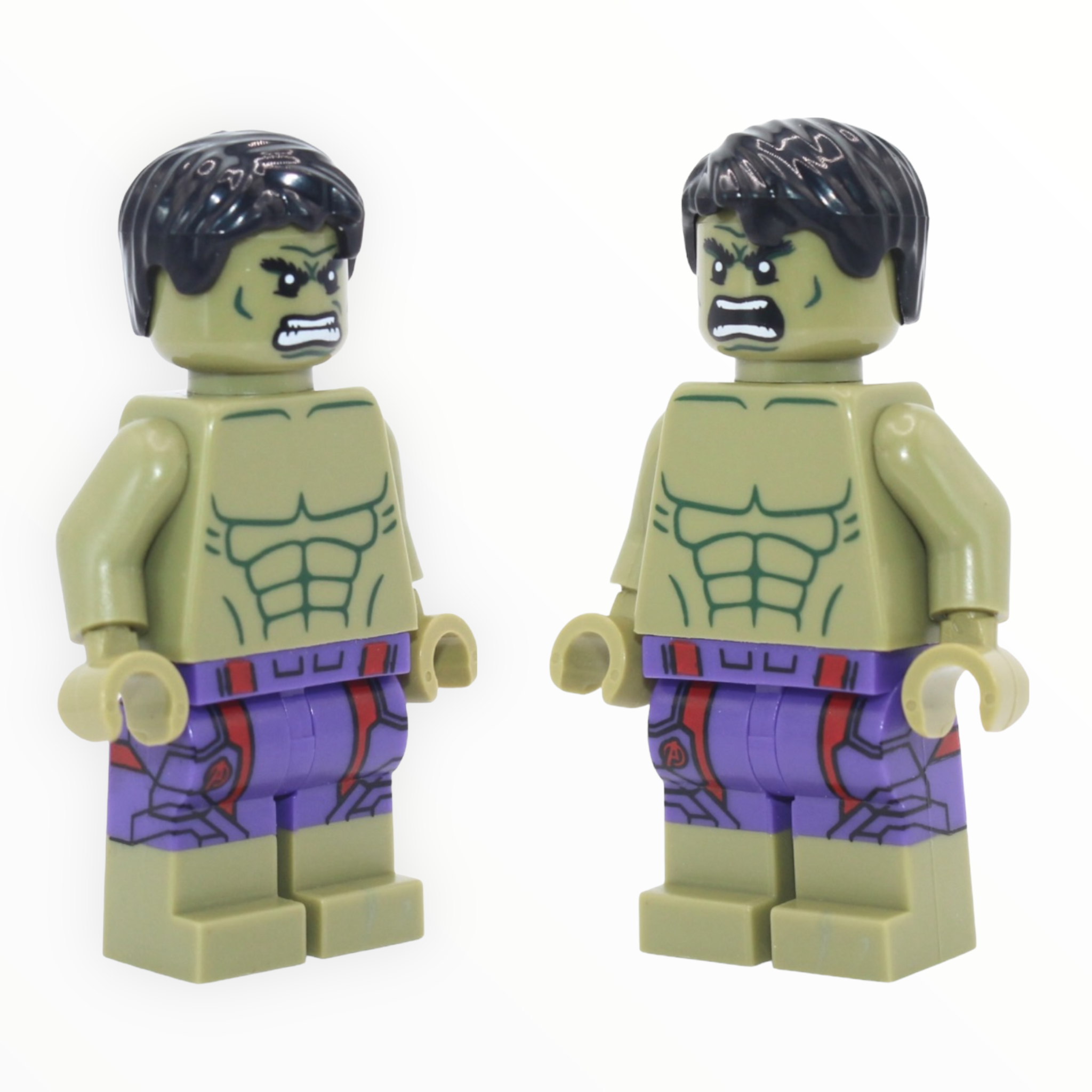 The Hulk (Age of Ultron, minifigure, dark purple pants, dark red pattern, 2015)